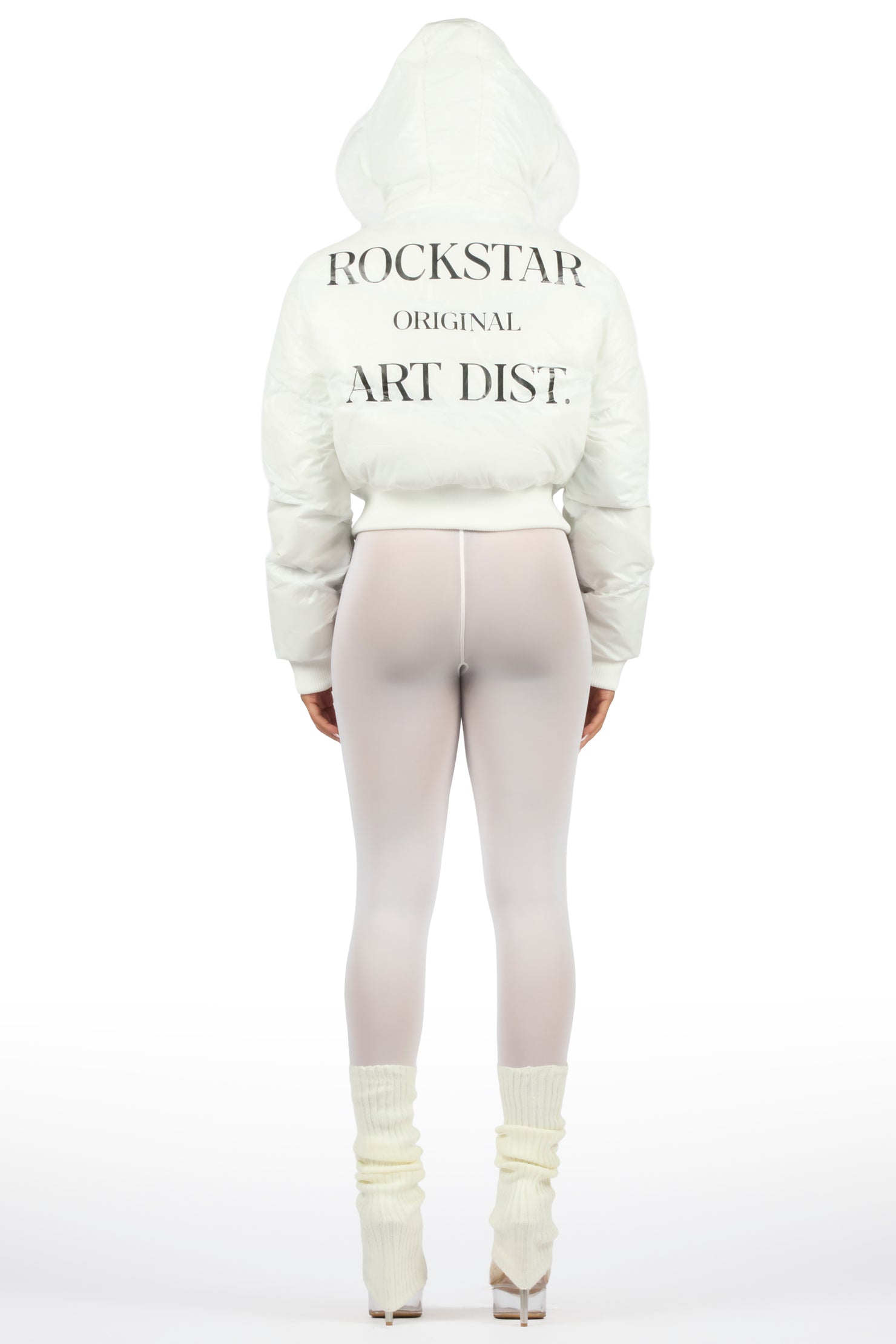 Destina White Puffer Jacket