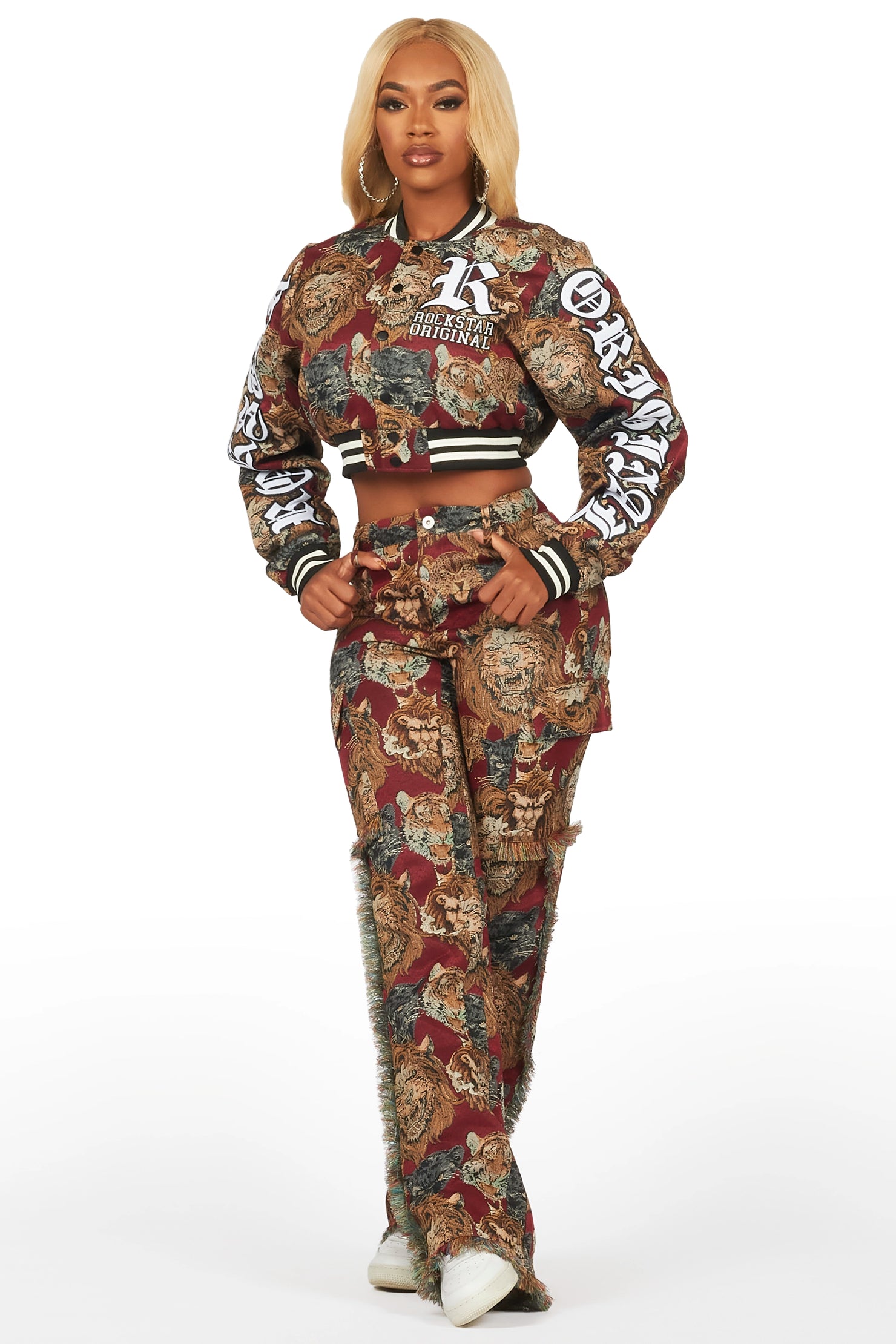 Devina Red Tapestry Set