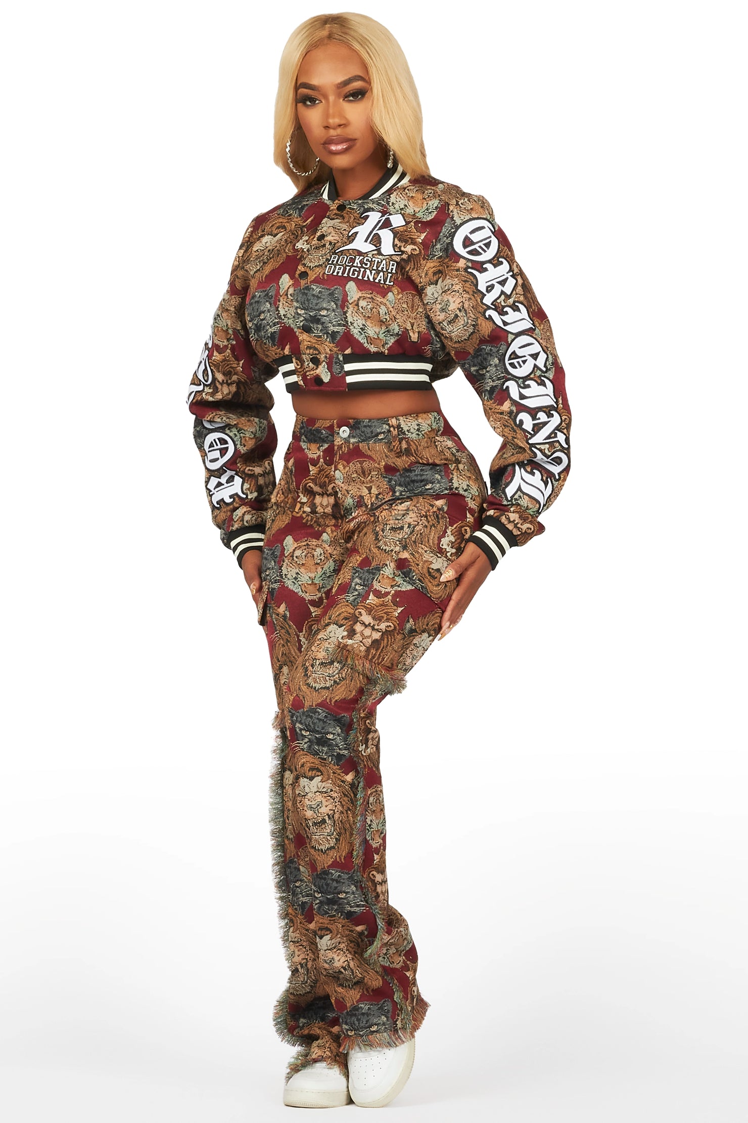 Devina Red Tapestry Set