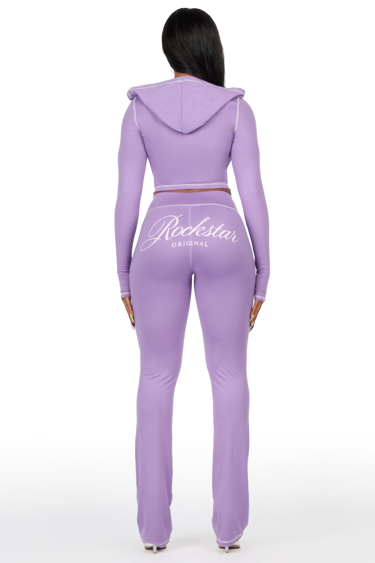 Arzena Purple Zip Up Lounge Track Set