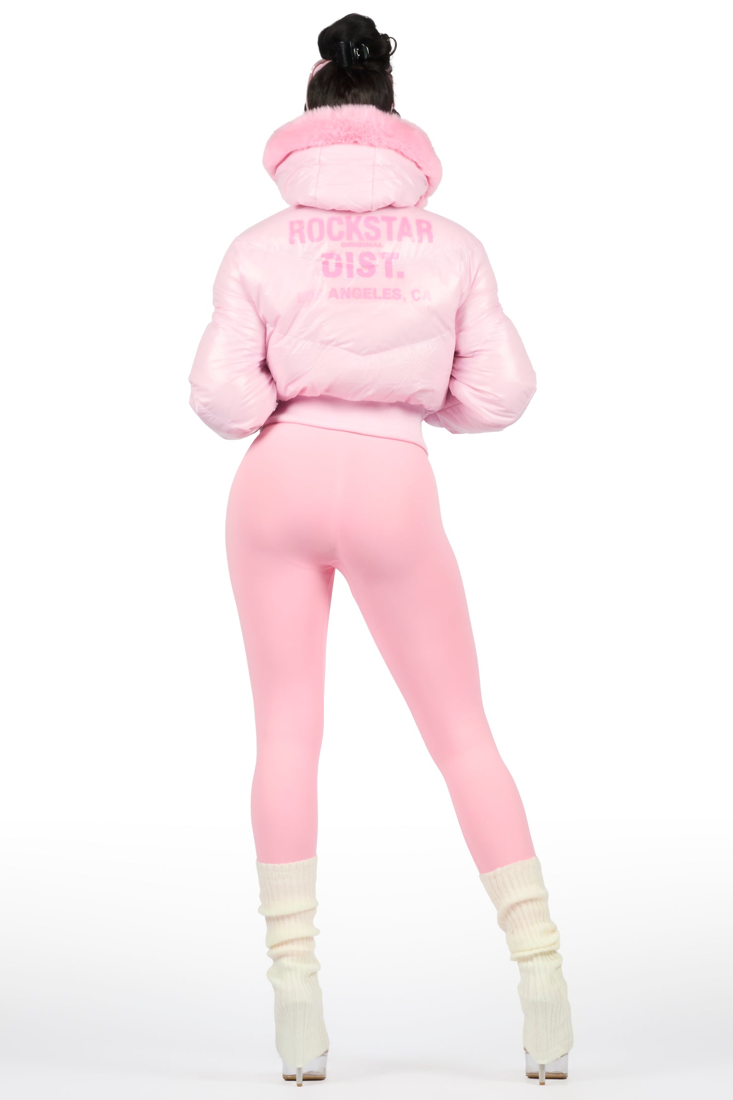 Moncia Pink Puffer Jacket