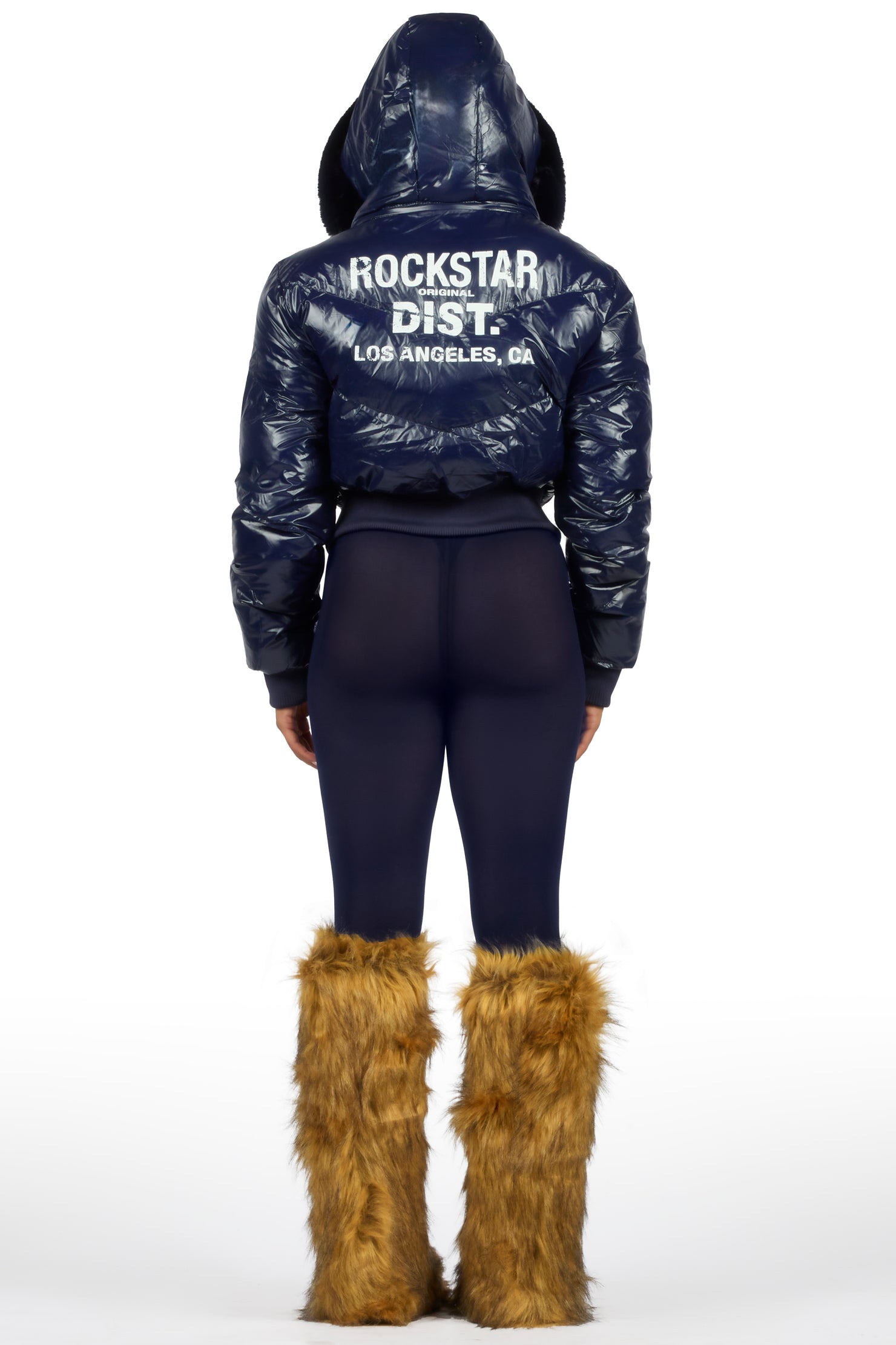 Moncia Navy Puffer Jacket