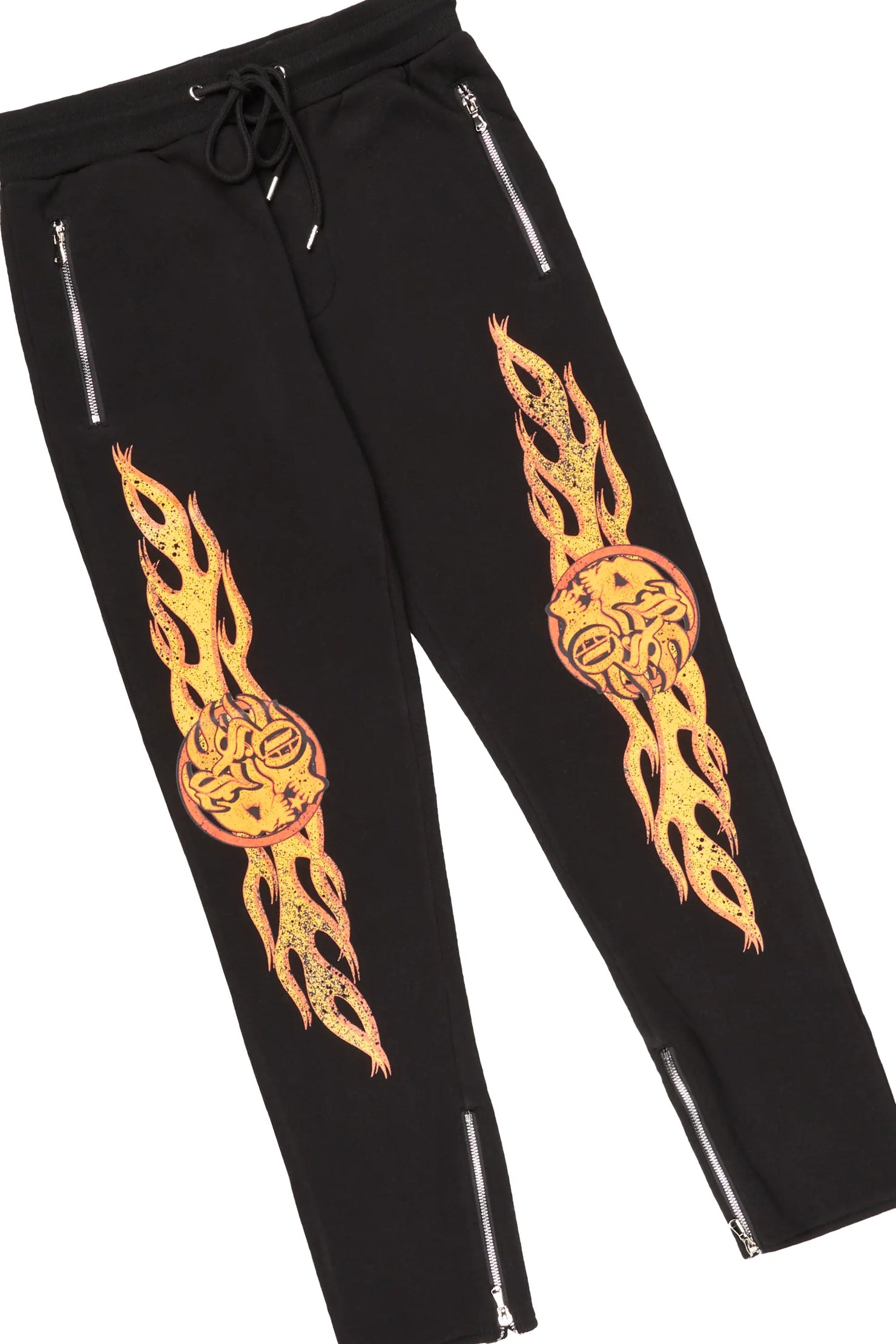 Iheartu Black Slim Fit Track Set