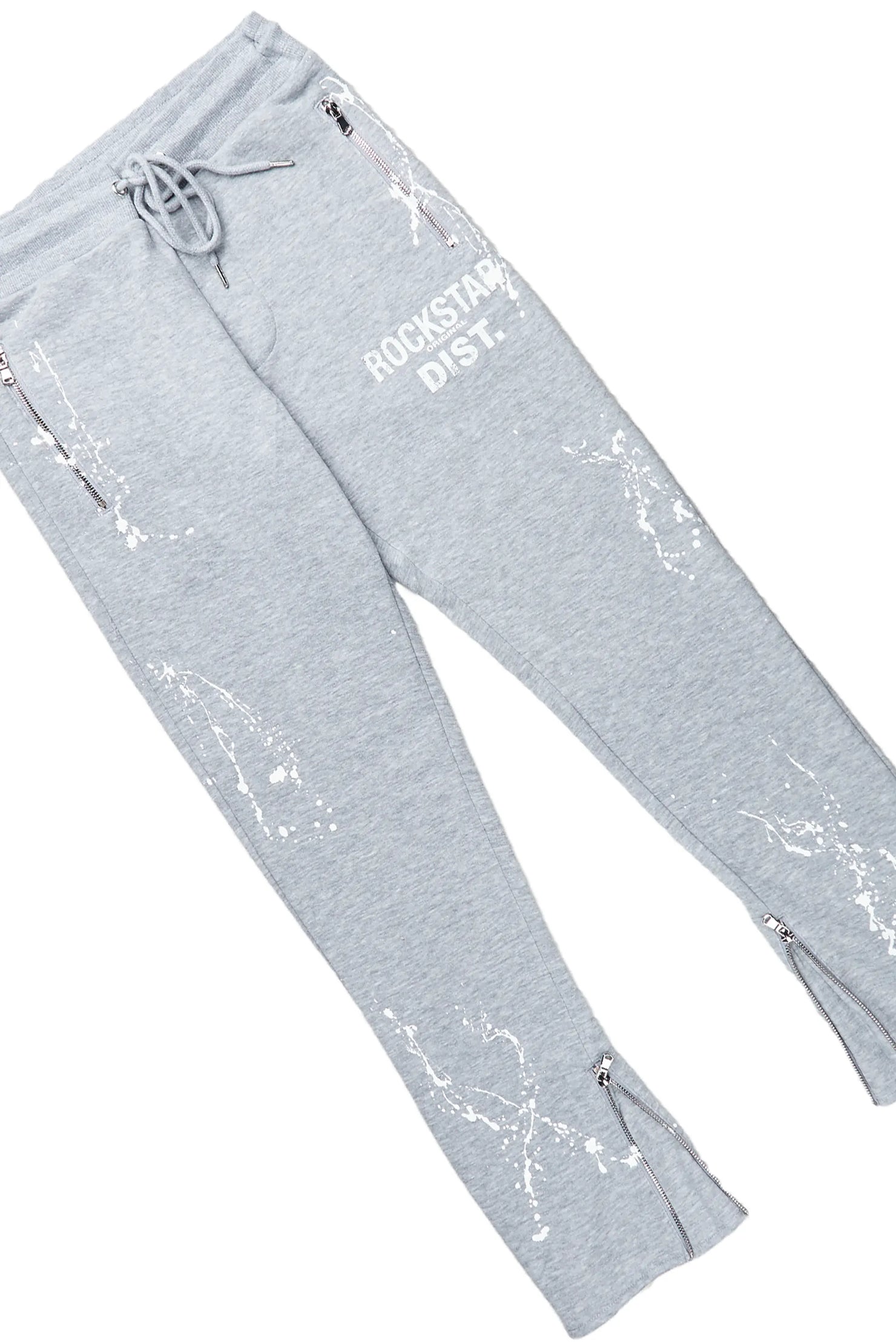 Reece Heather Grey  Slim Fit Track Set