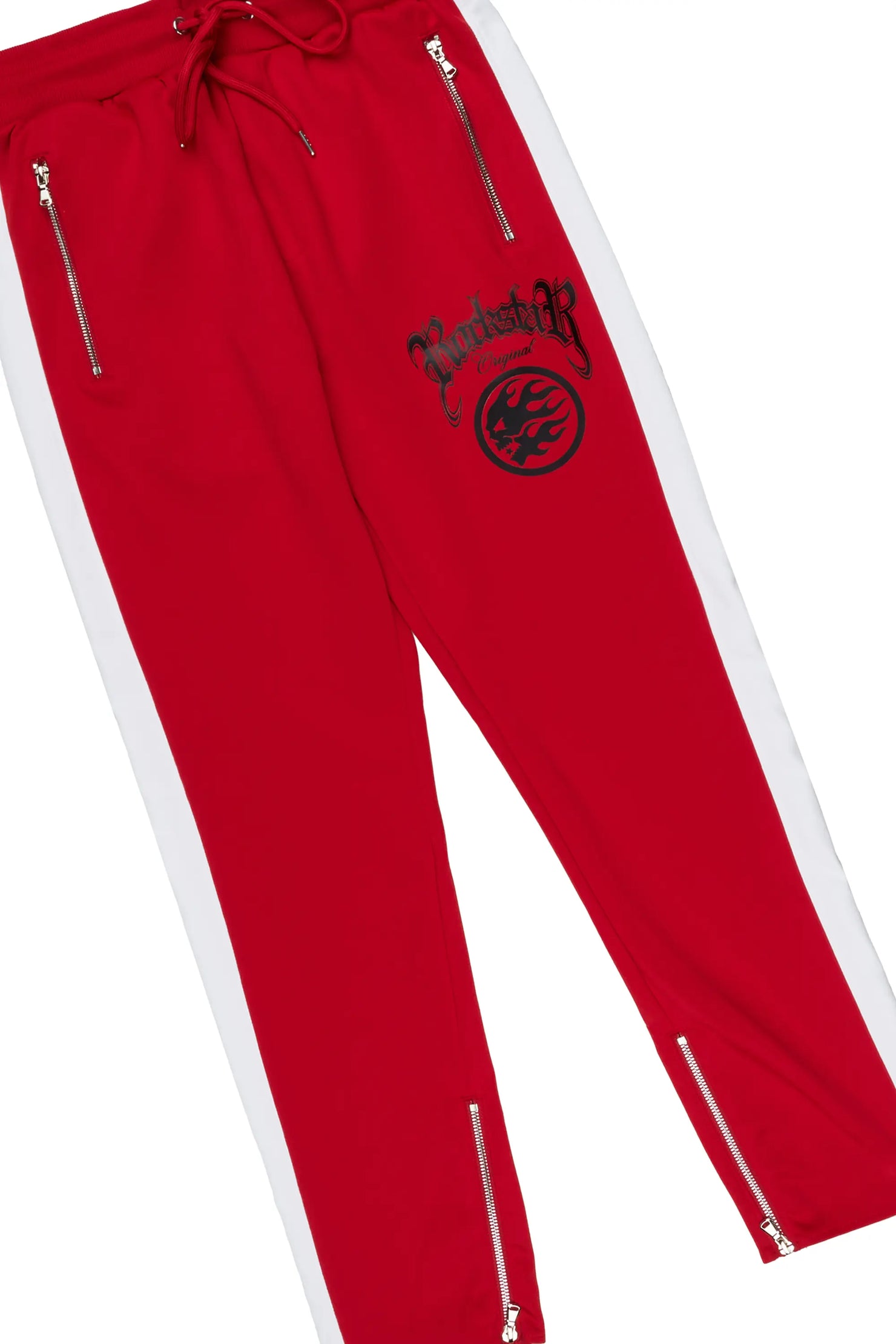 Yarden Red Tricot Slim Fit Track Set