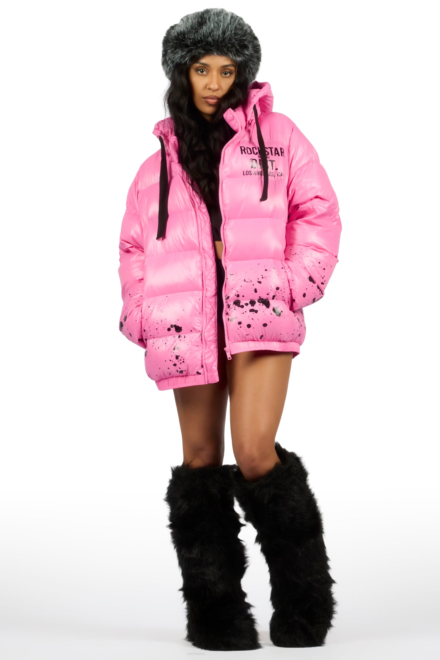 Art Dist. 2.0 Pink Puffer Jacket