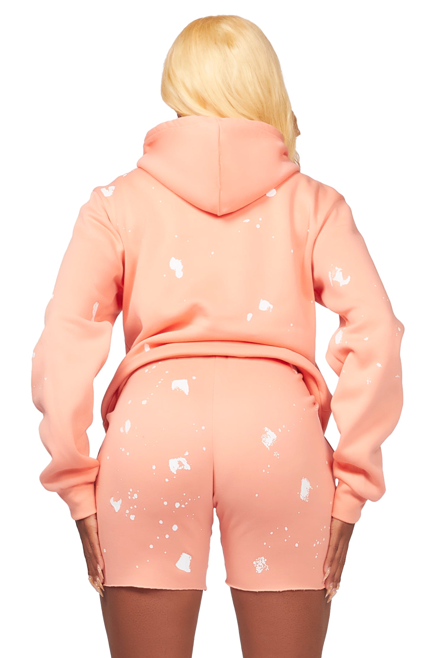 Just Between Us Coral Short Set