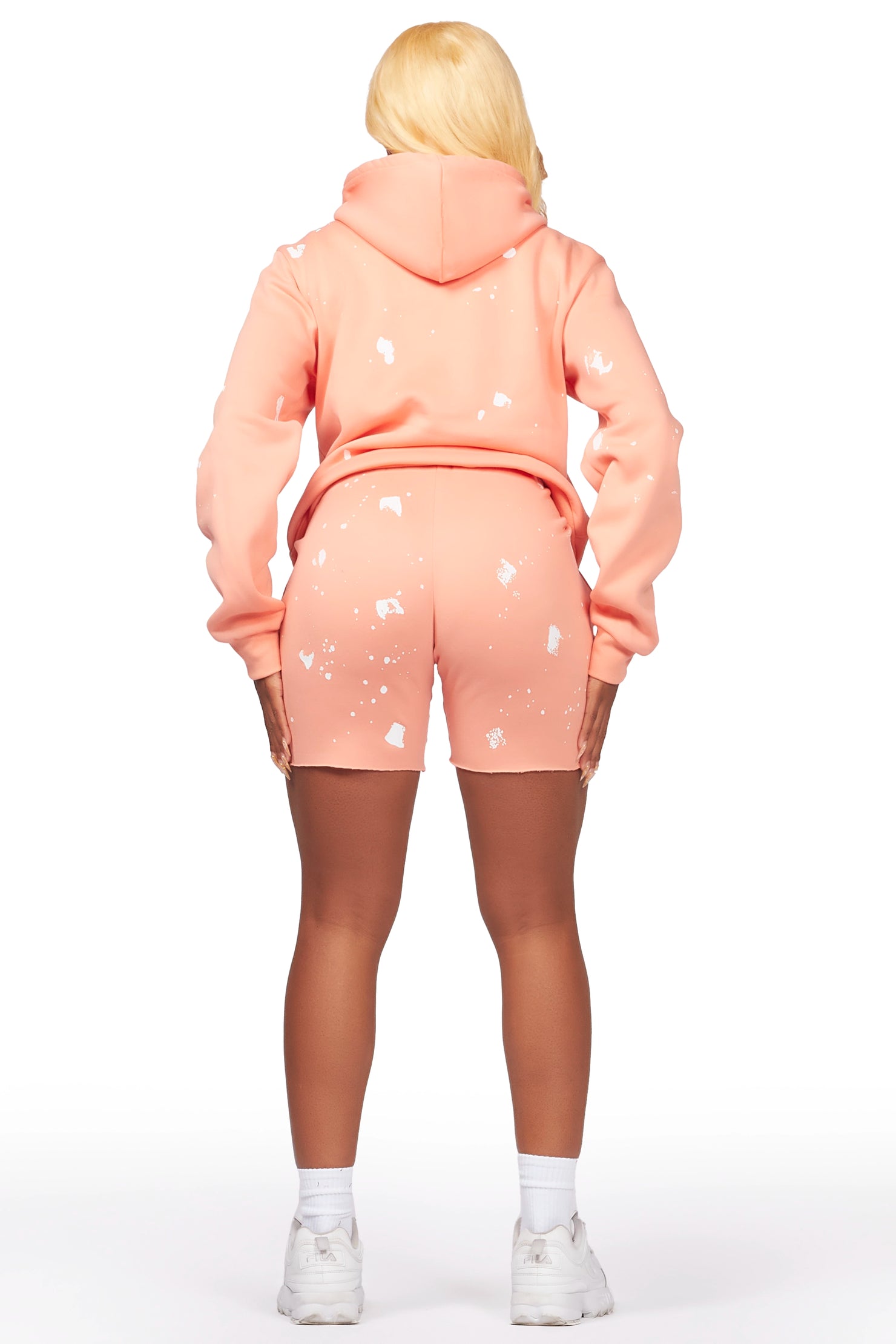 Just Between Us Coral Short Set