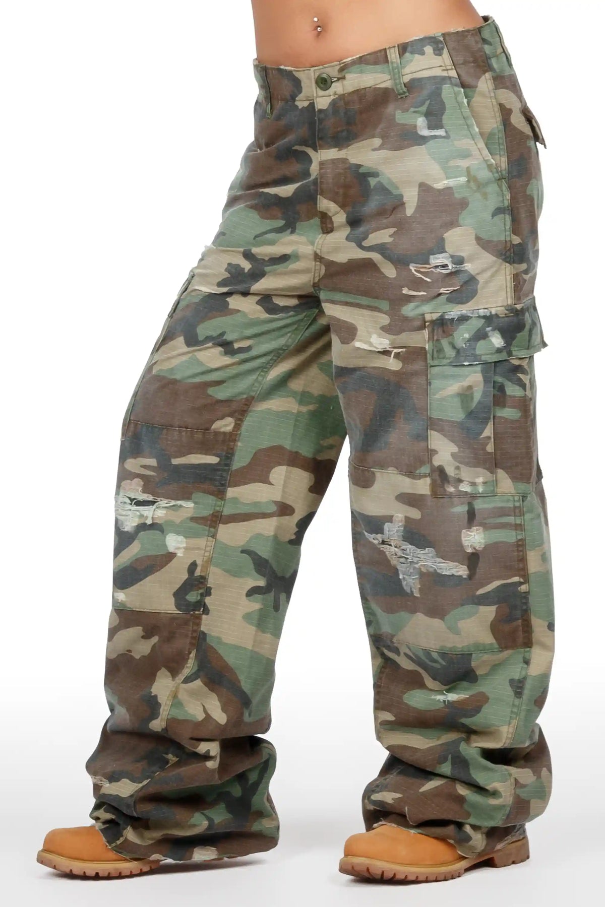 Alora Camo Baggy Fit Jean