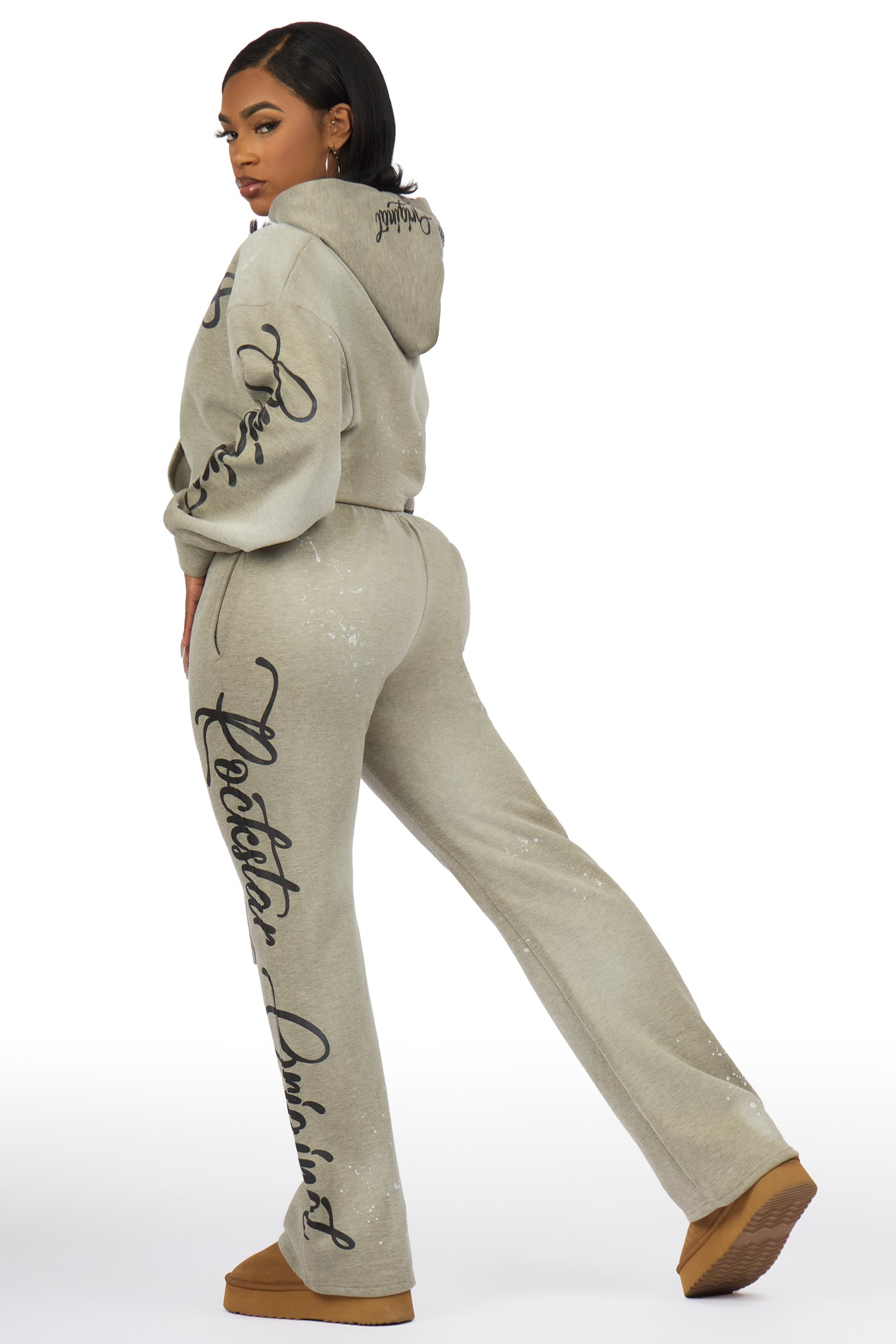 Nakesha 2.0 Vintage Dark Oatmeal Relaxed Fit Track Set