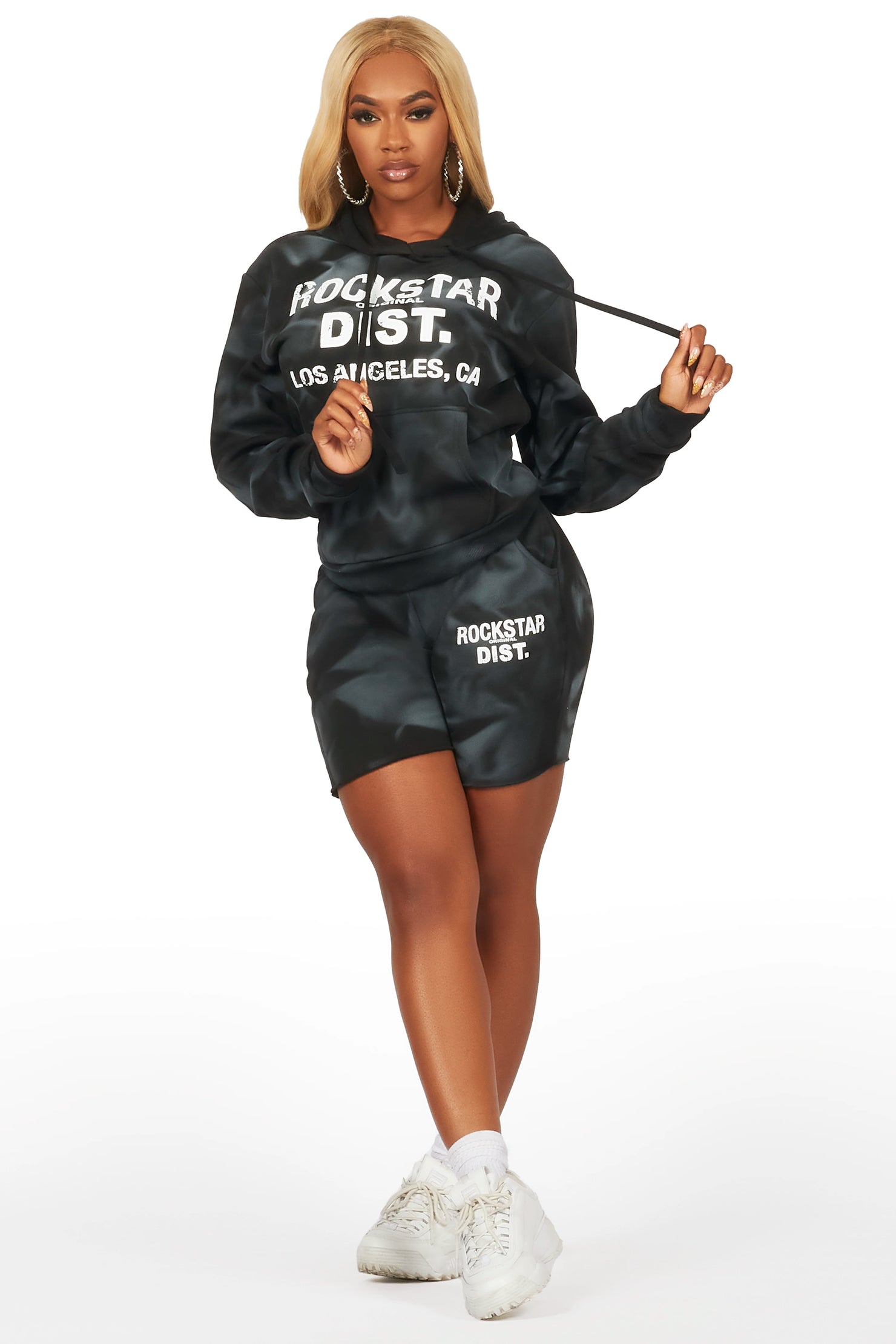 Zebina Black Short Set