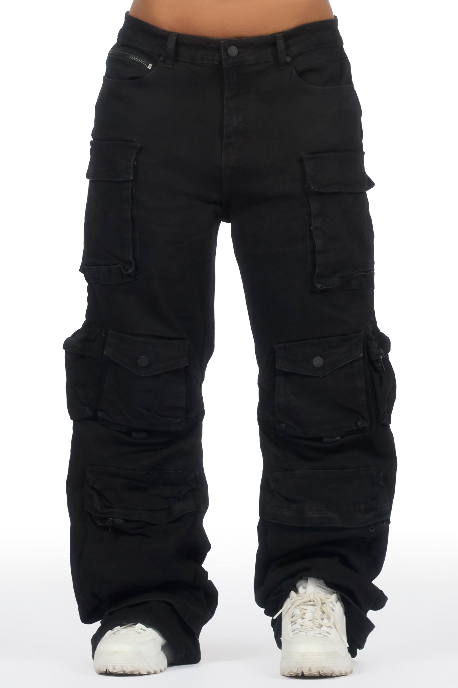 Sequoia Black Baggy Cargo Jean