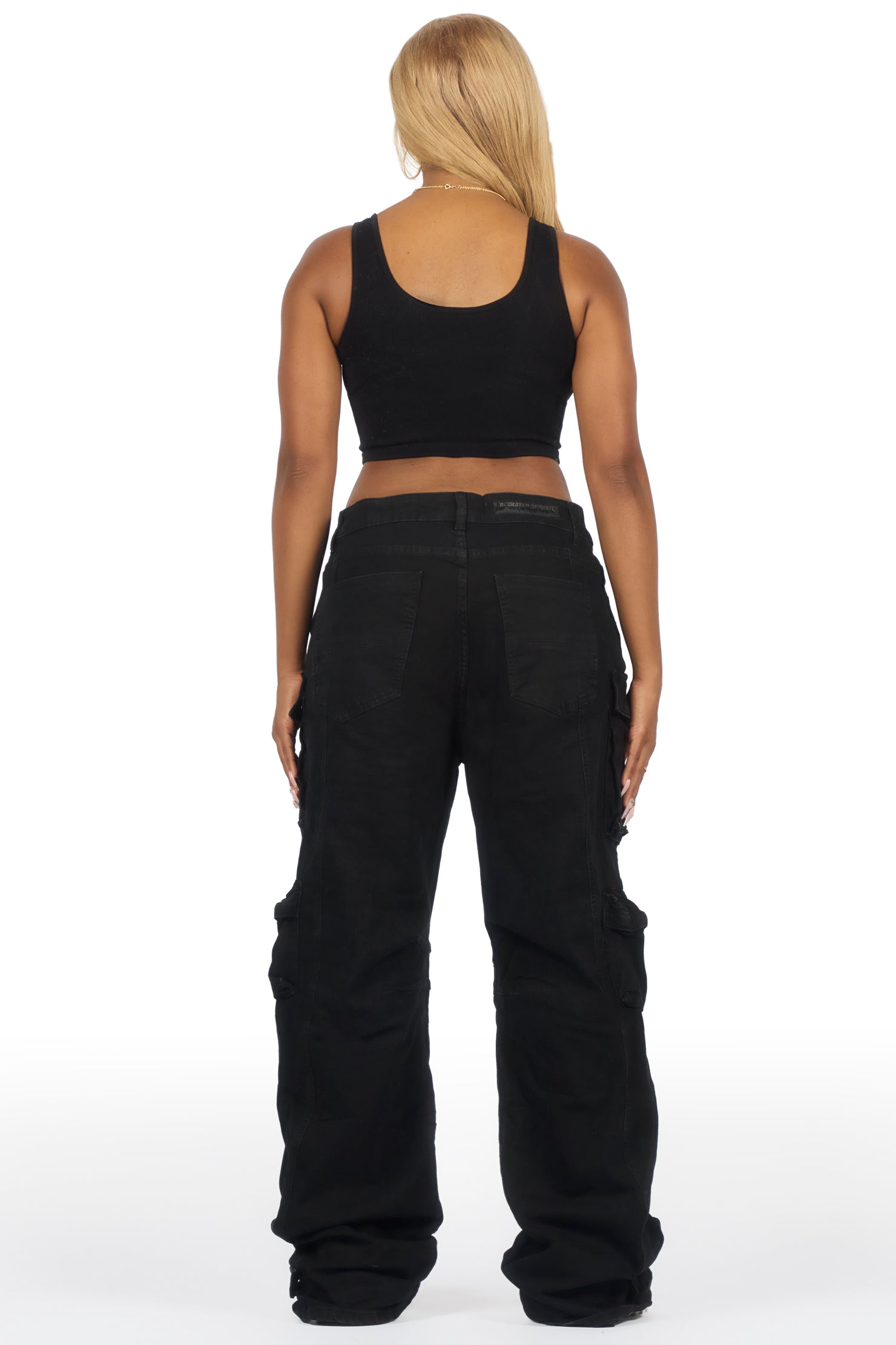 Sequoia Black Baggy Cargo Jean