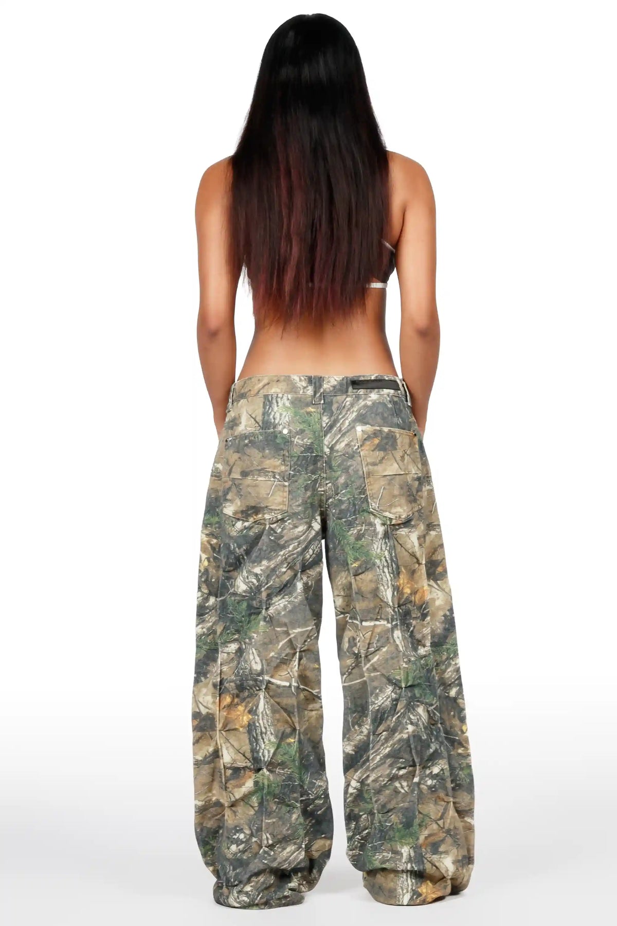 Alora Tree Camo Baggy Fit Jean