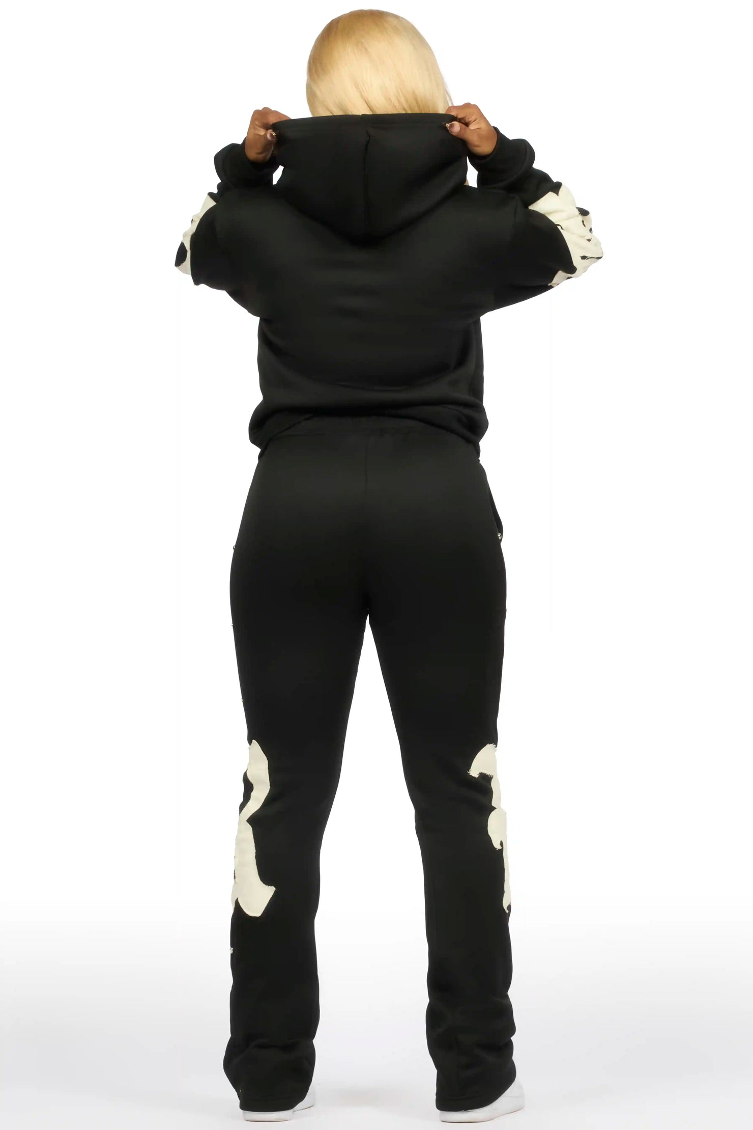 Shironda Black Snap Stacked Track Set