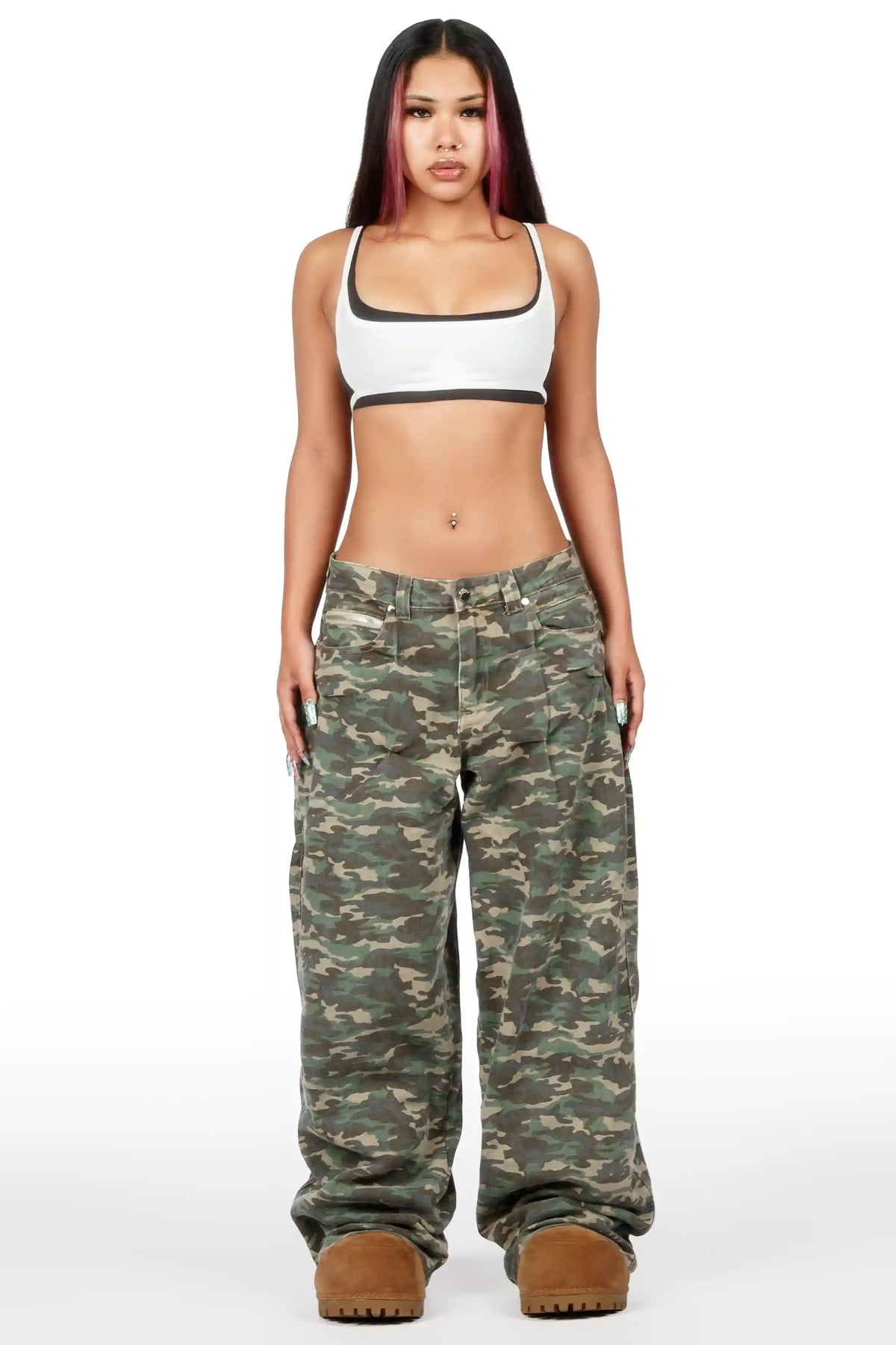 Samara Camo Baggy Fit Jean