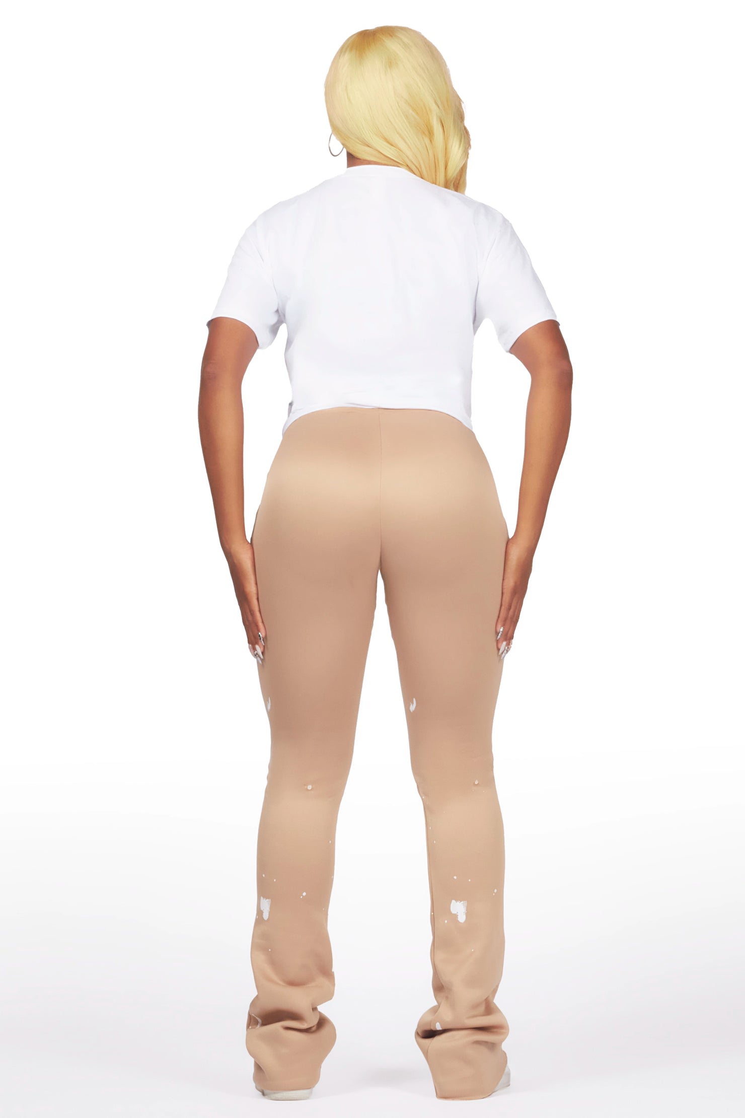 Kamylle White/Tan T-Shirt Trackset