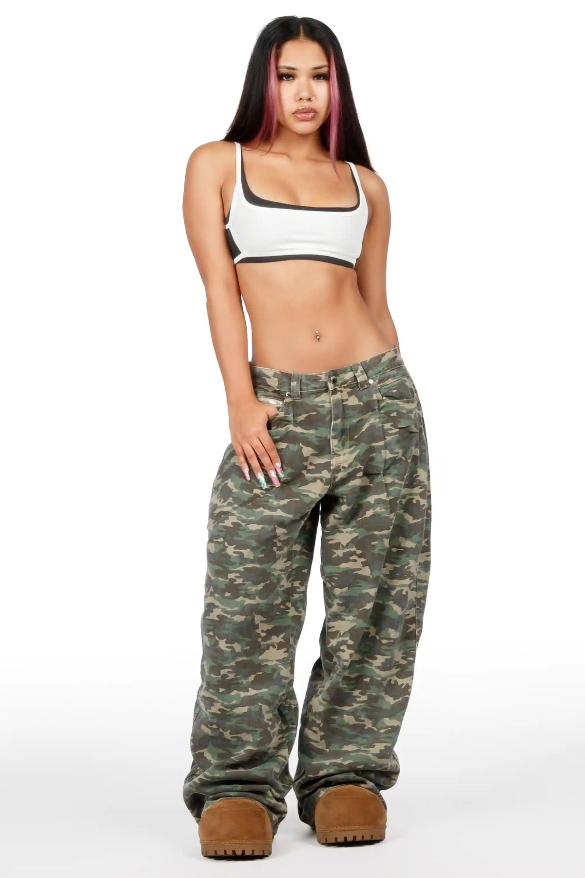 Samara Camo Baggy Fit Jean