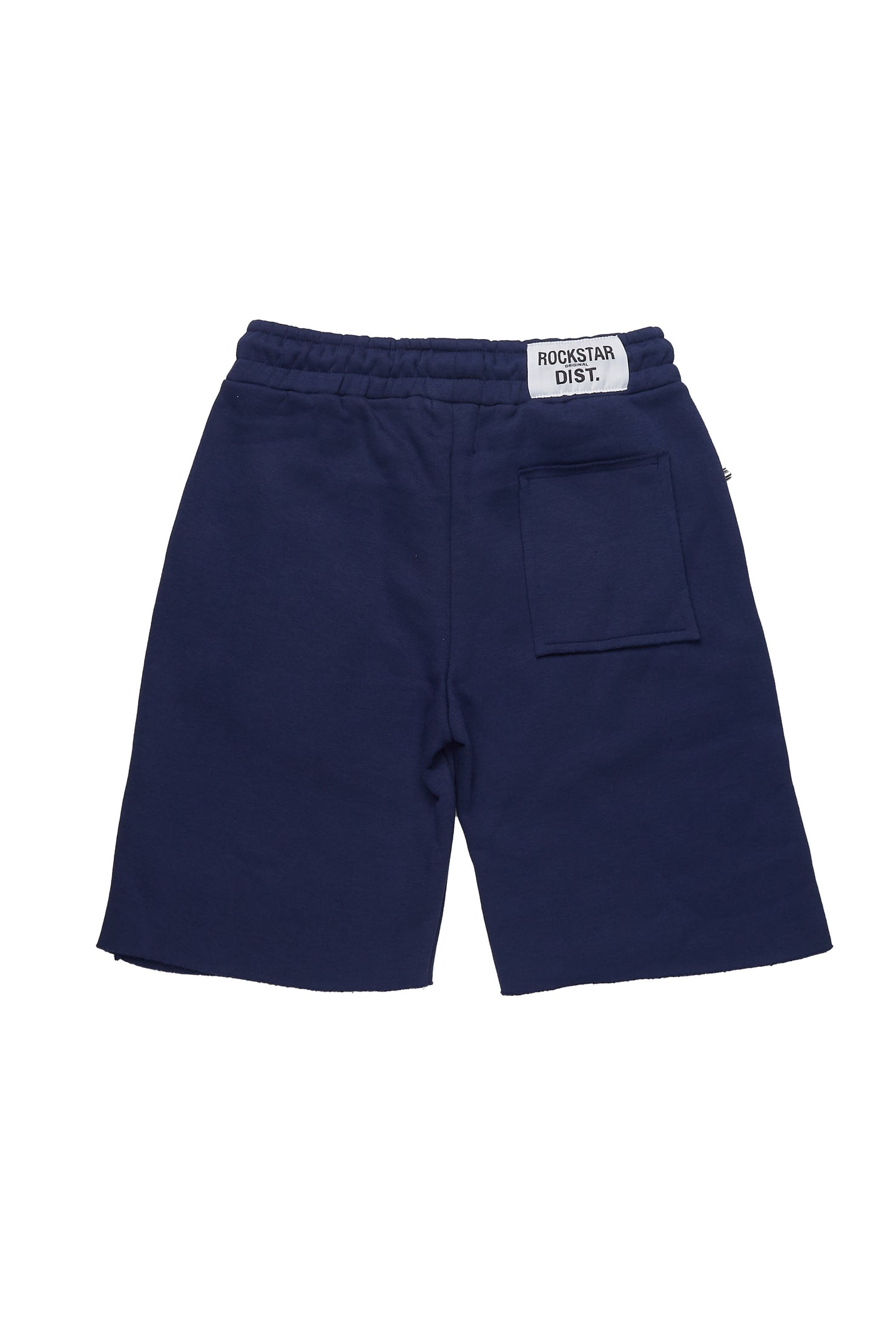 Sana Navy T-Shirt/Raw Edge Short Set