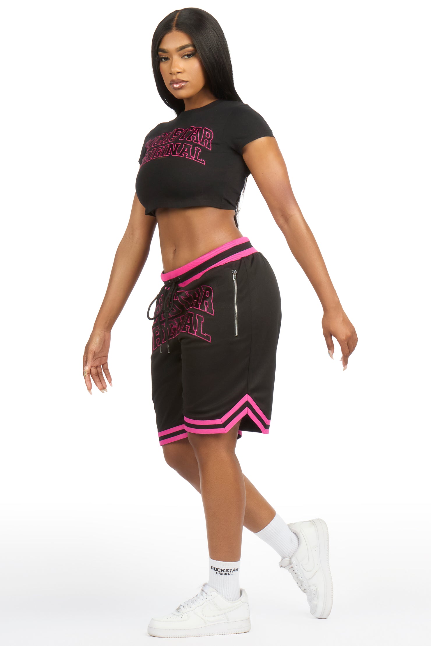 Vanissa Black T-Shirt Short Set