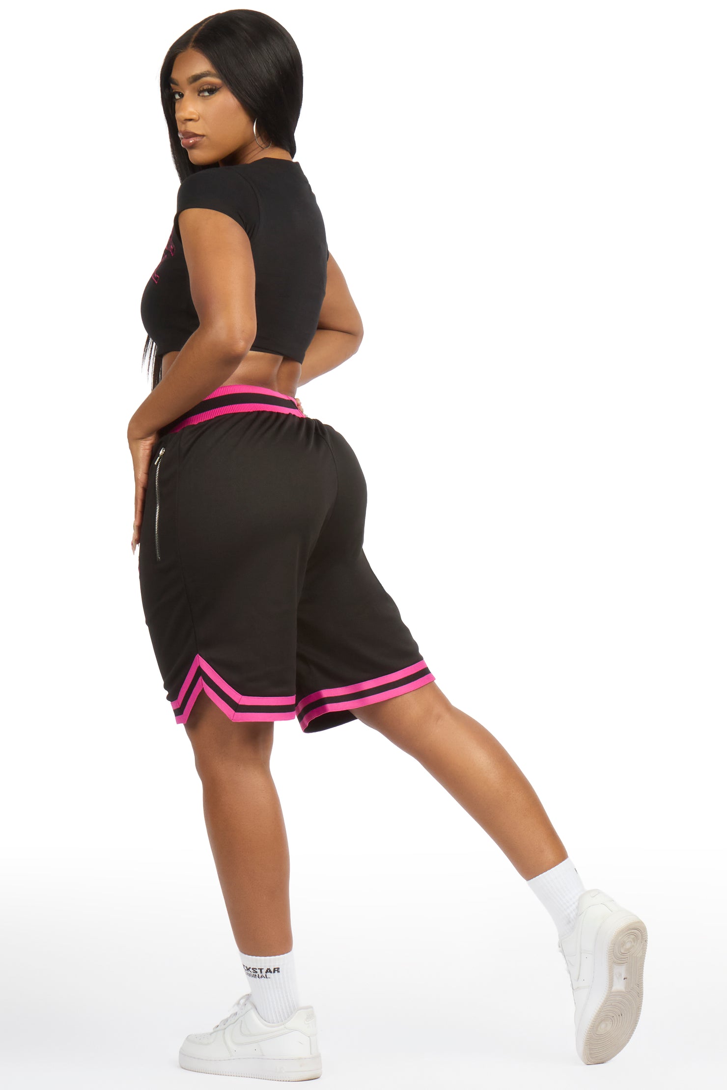 Vanissa Black T-Shirt Short Set