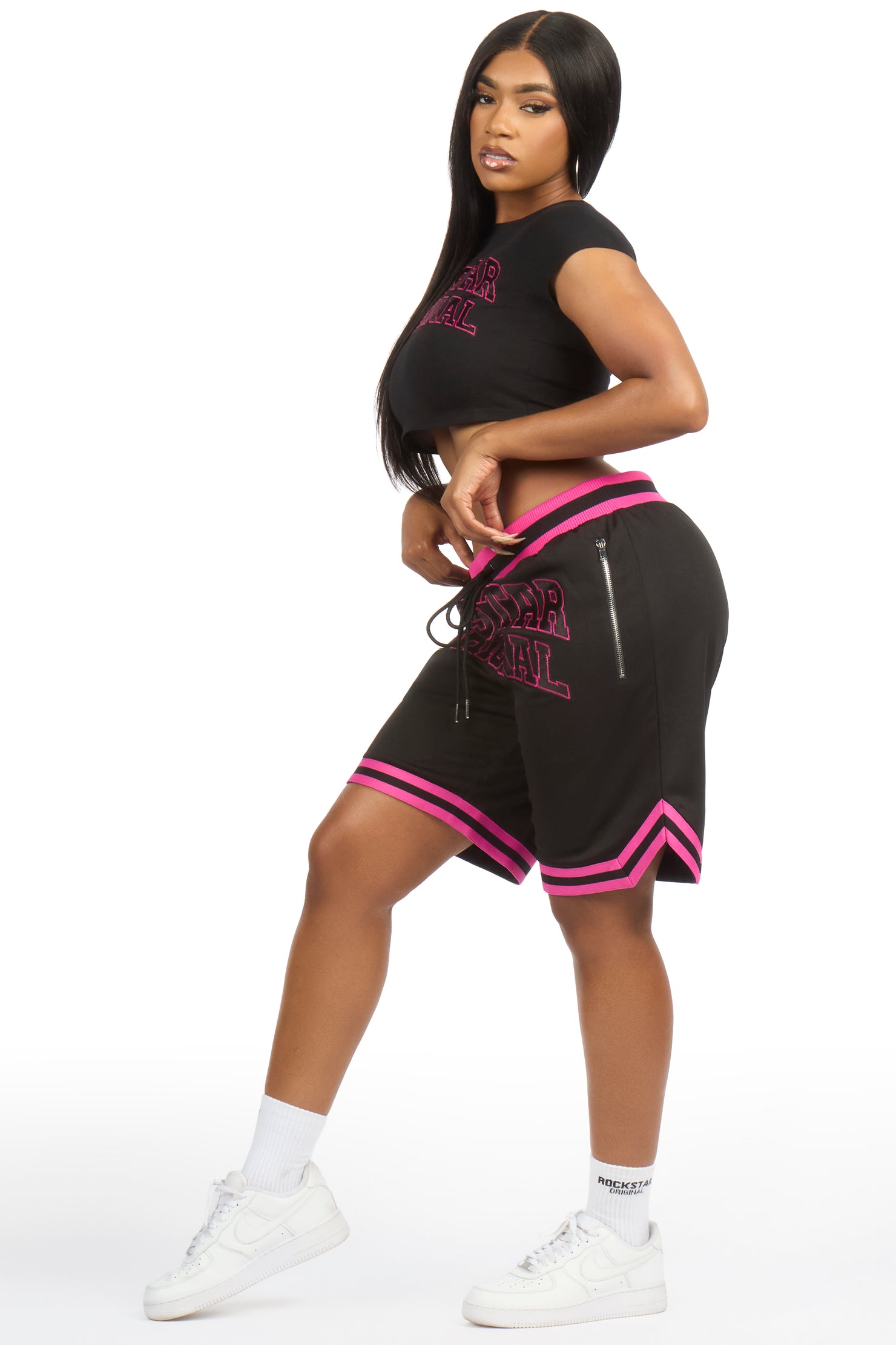 Vanissa Black T-Shirt Short Set