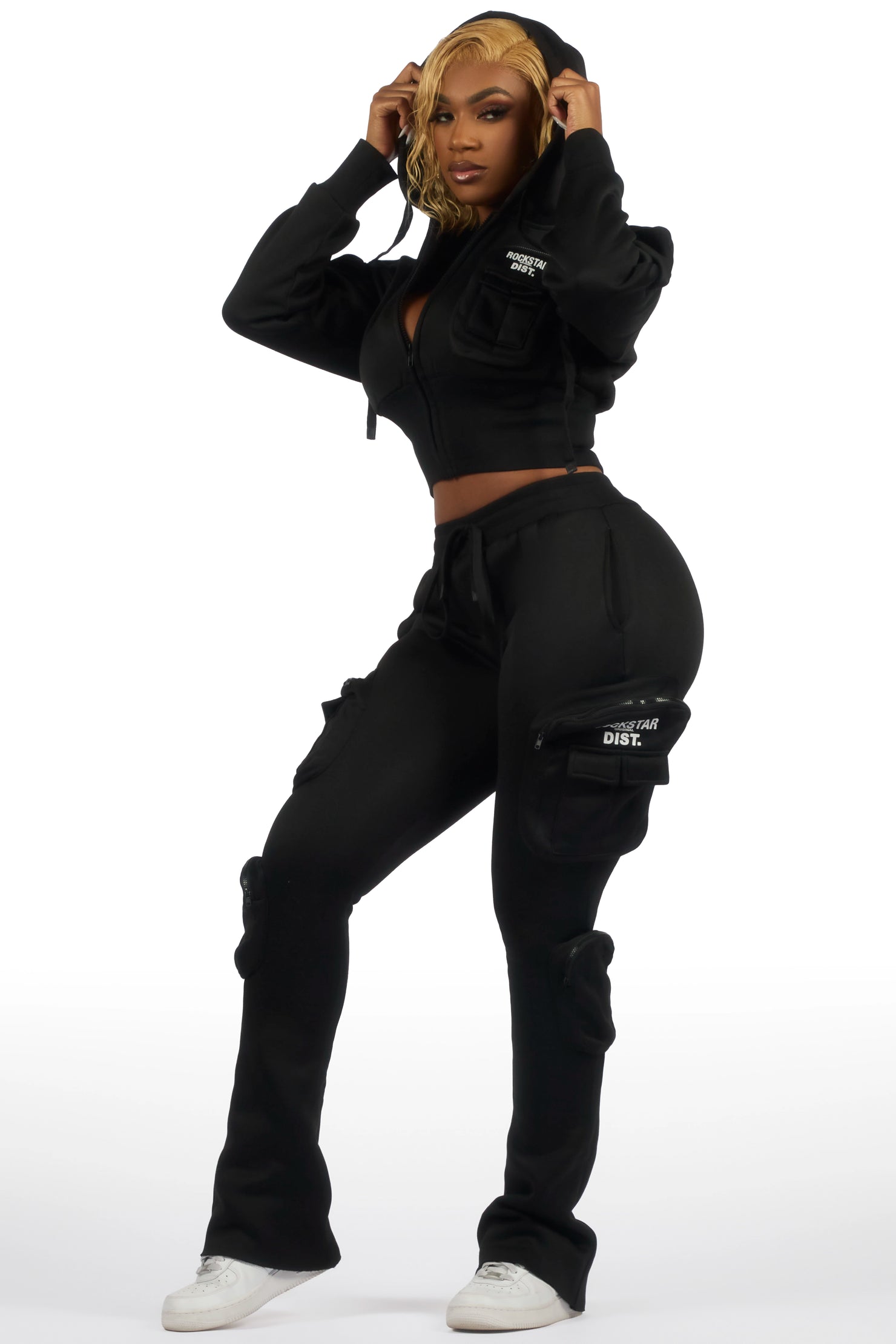 Reneikia Black Cargo Track Set