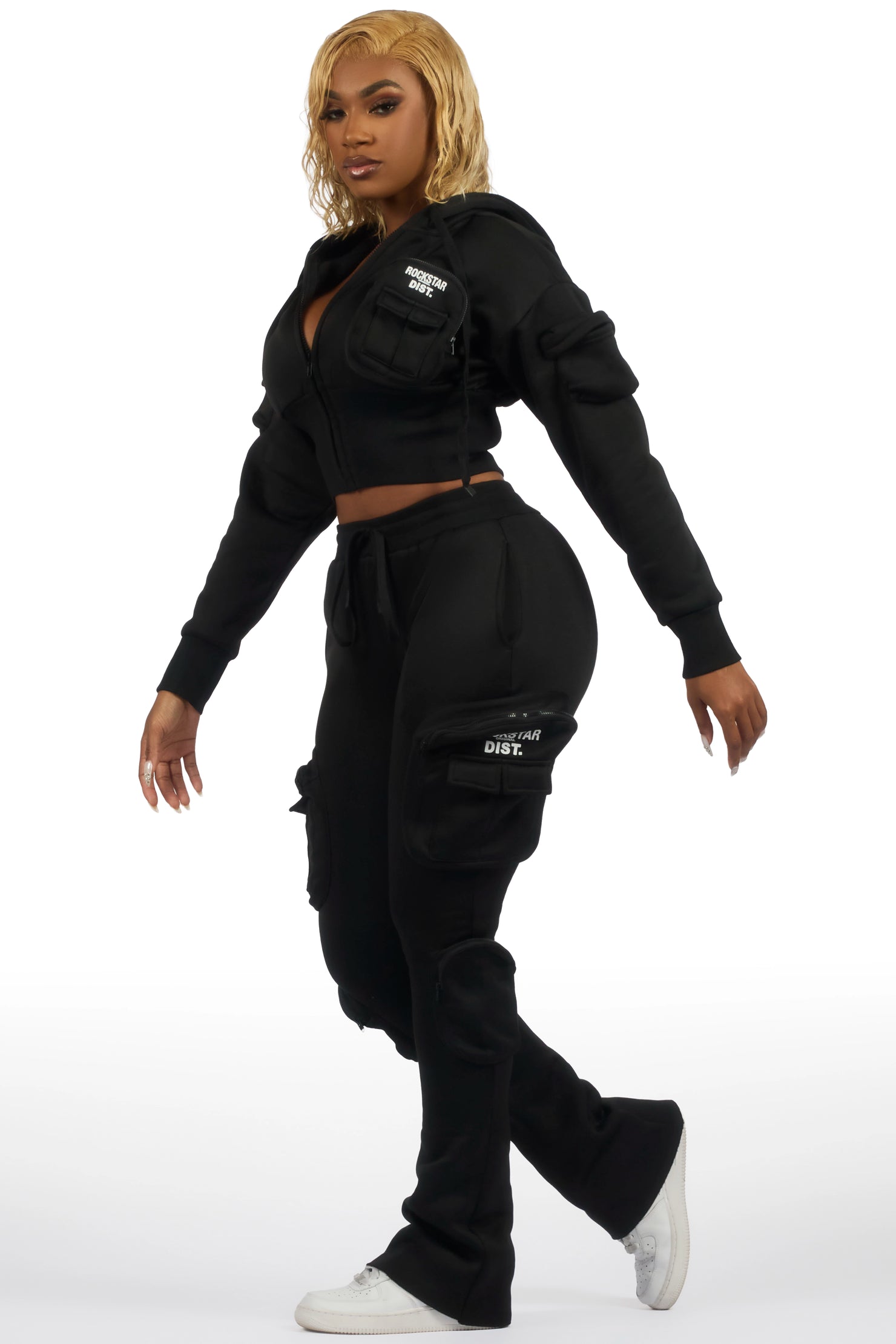 Reneikia Black Cargo Track Set