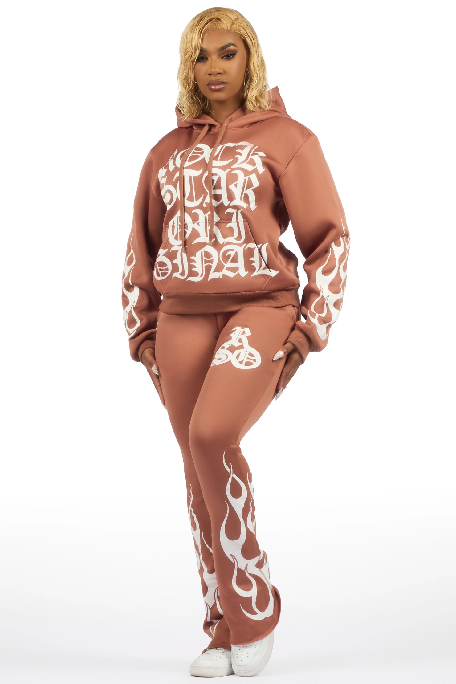 Anisha Mocha Stacked Track Set