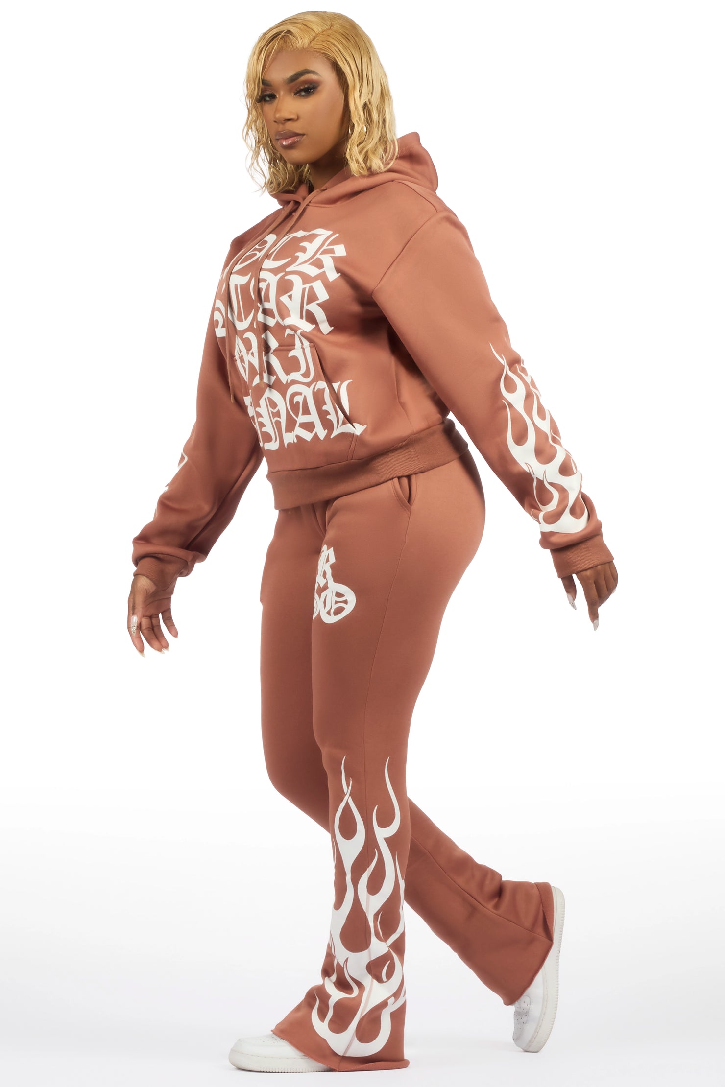 Anisha Mocha Stacked Track Set