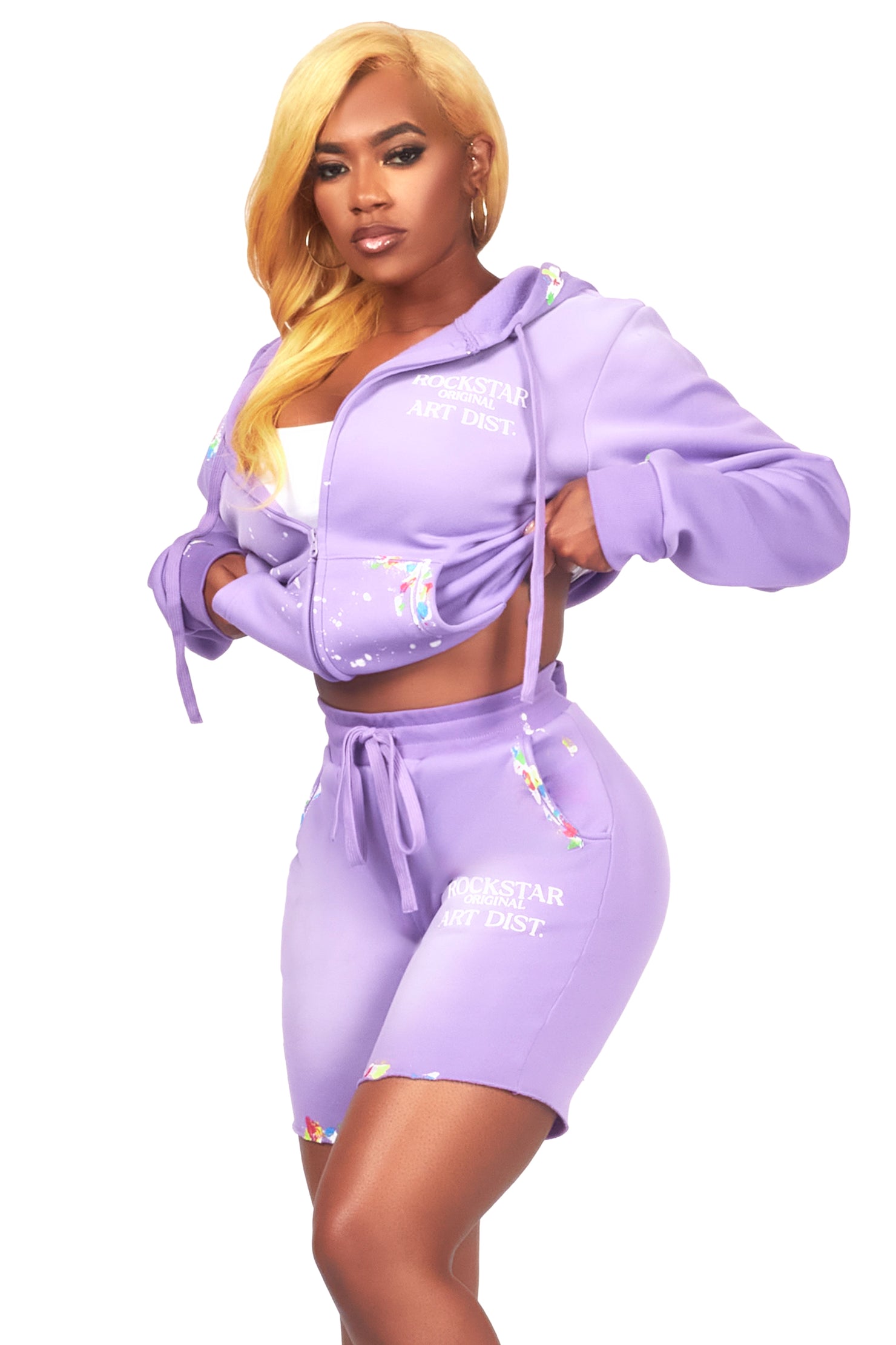 Shannon Purple Short Set