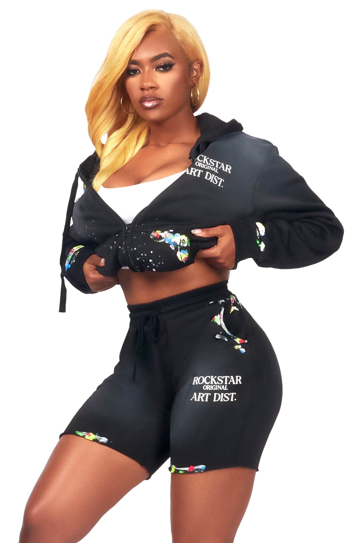 Shannon Black Short Set