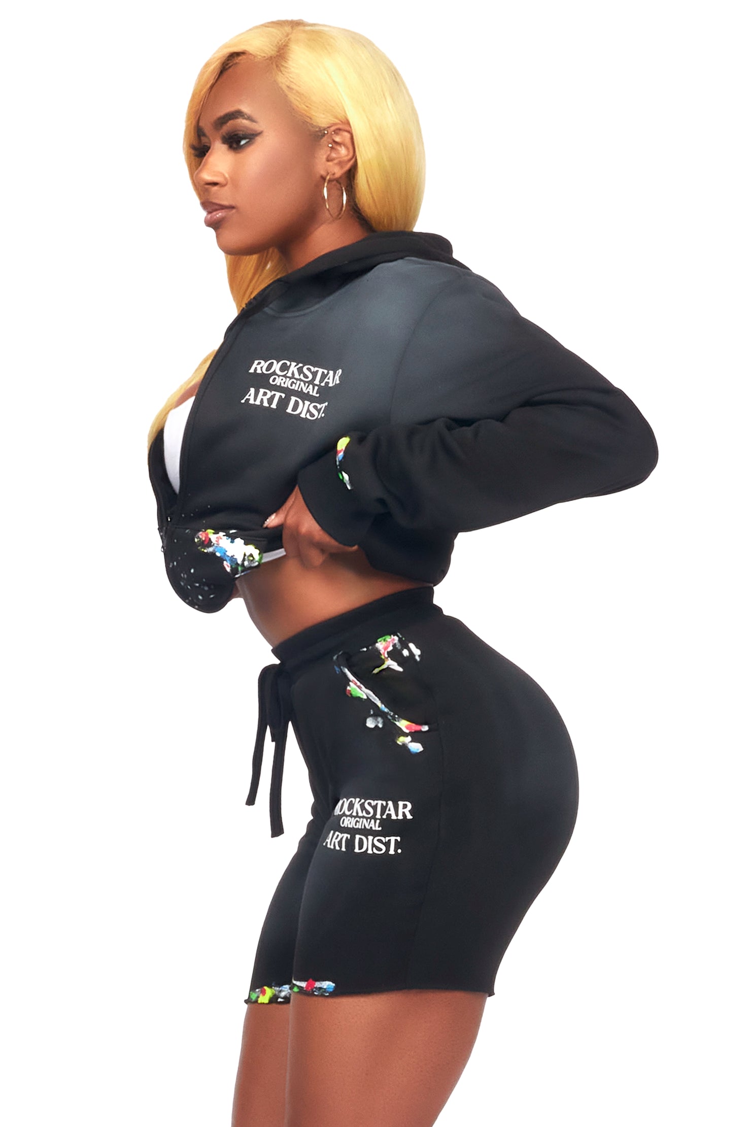 Shannon Black Short Set