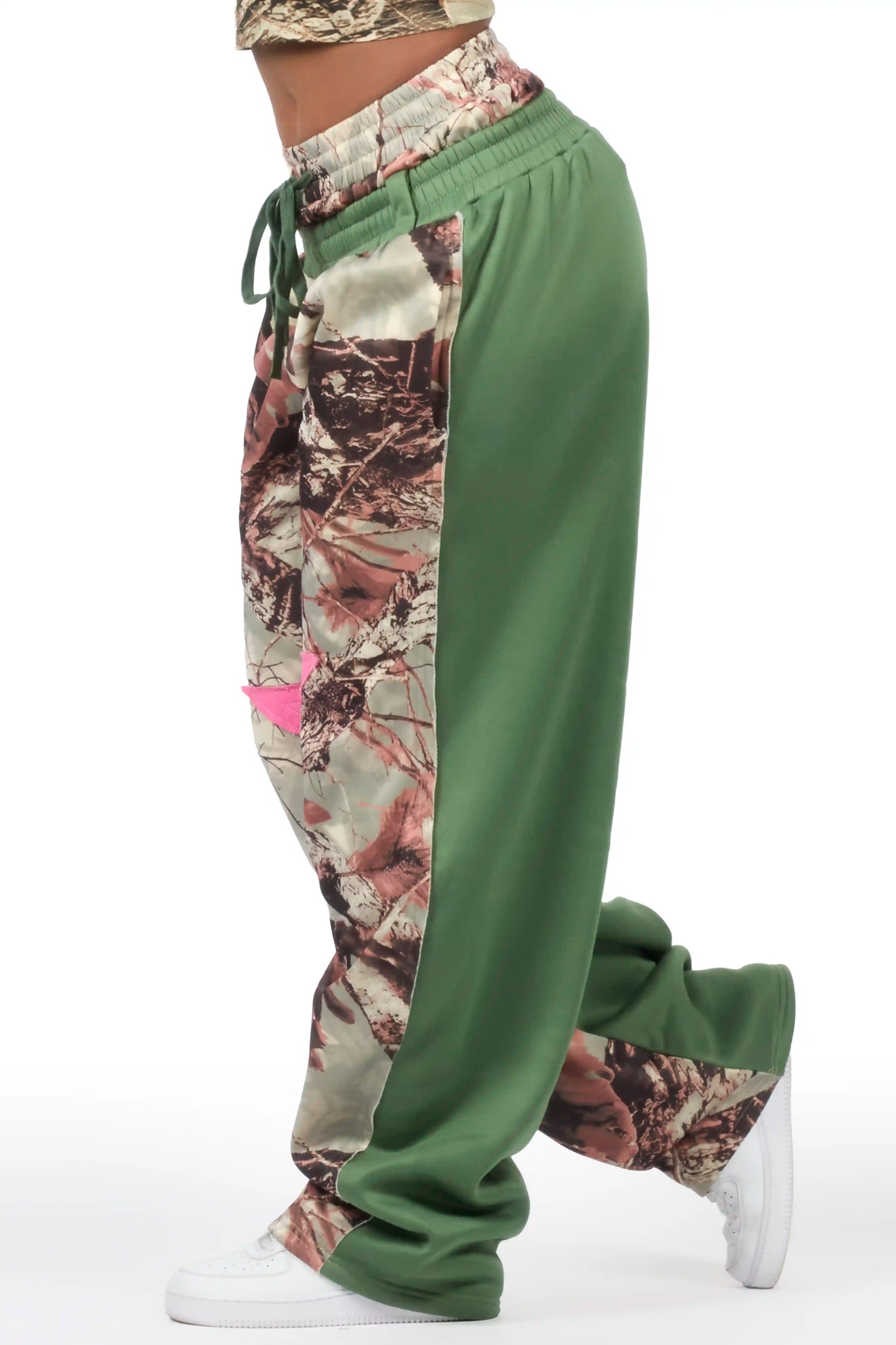 Canaan Tree Camo Double Waisted Baggy Track Pant