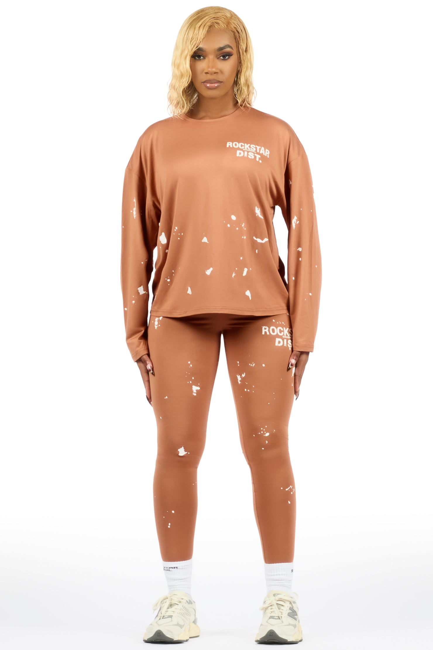 Living For It Mocha Long Sleeve Legging Set