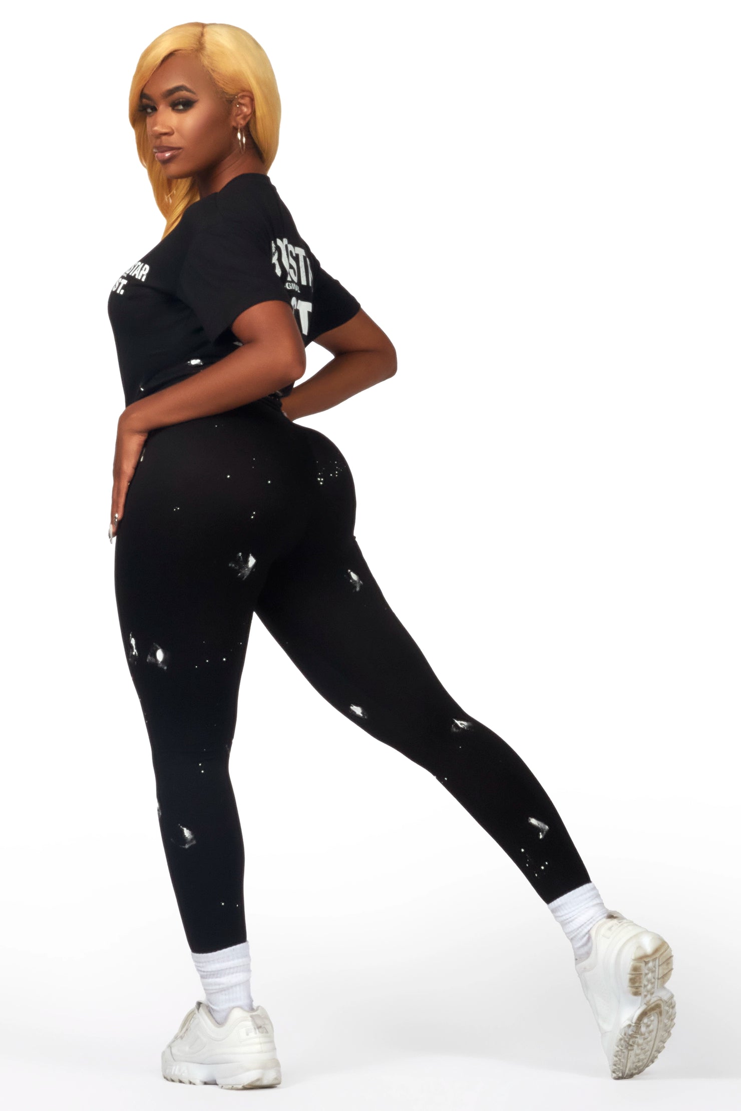 Danylle Black Legging Set