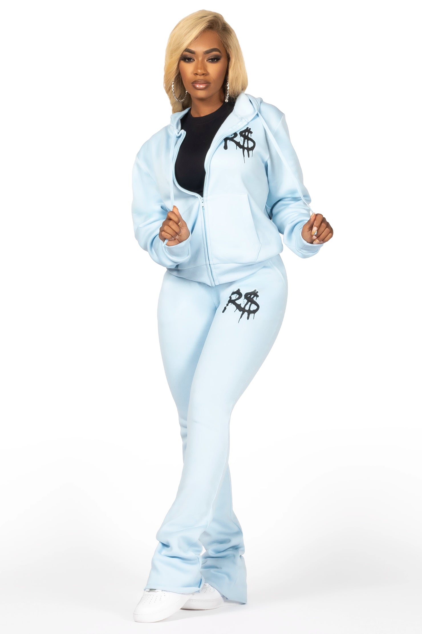 Passion Ice Blue Zip Up Super Stacked Trackset