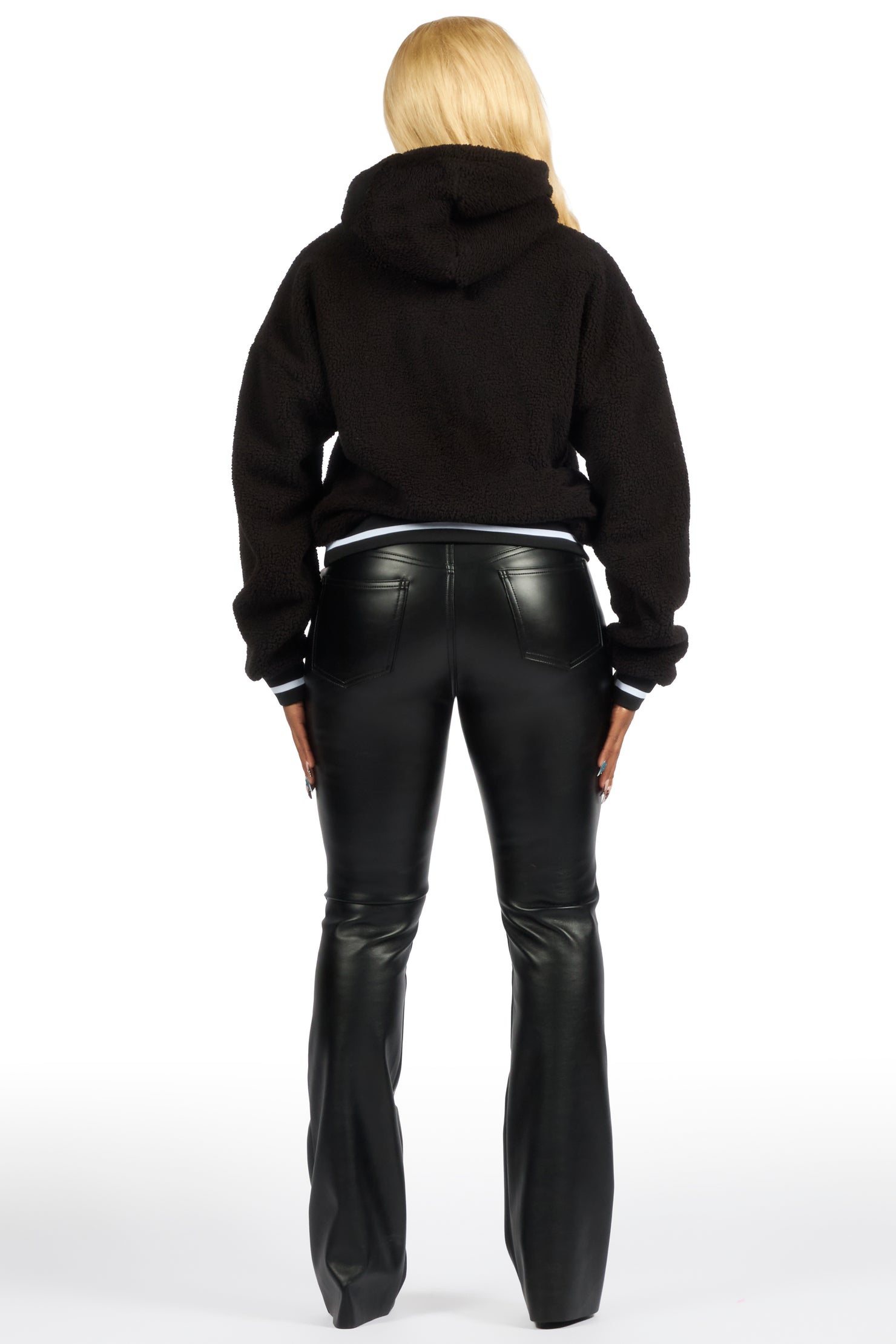 Leilla Black Sherpa Hoodie