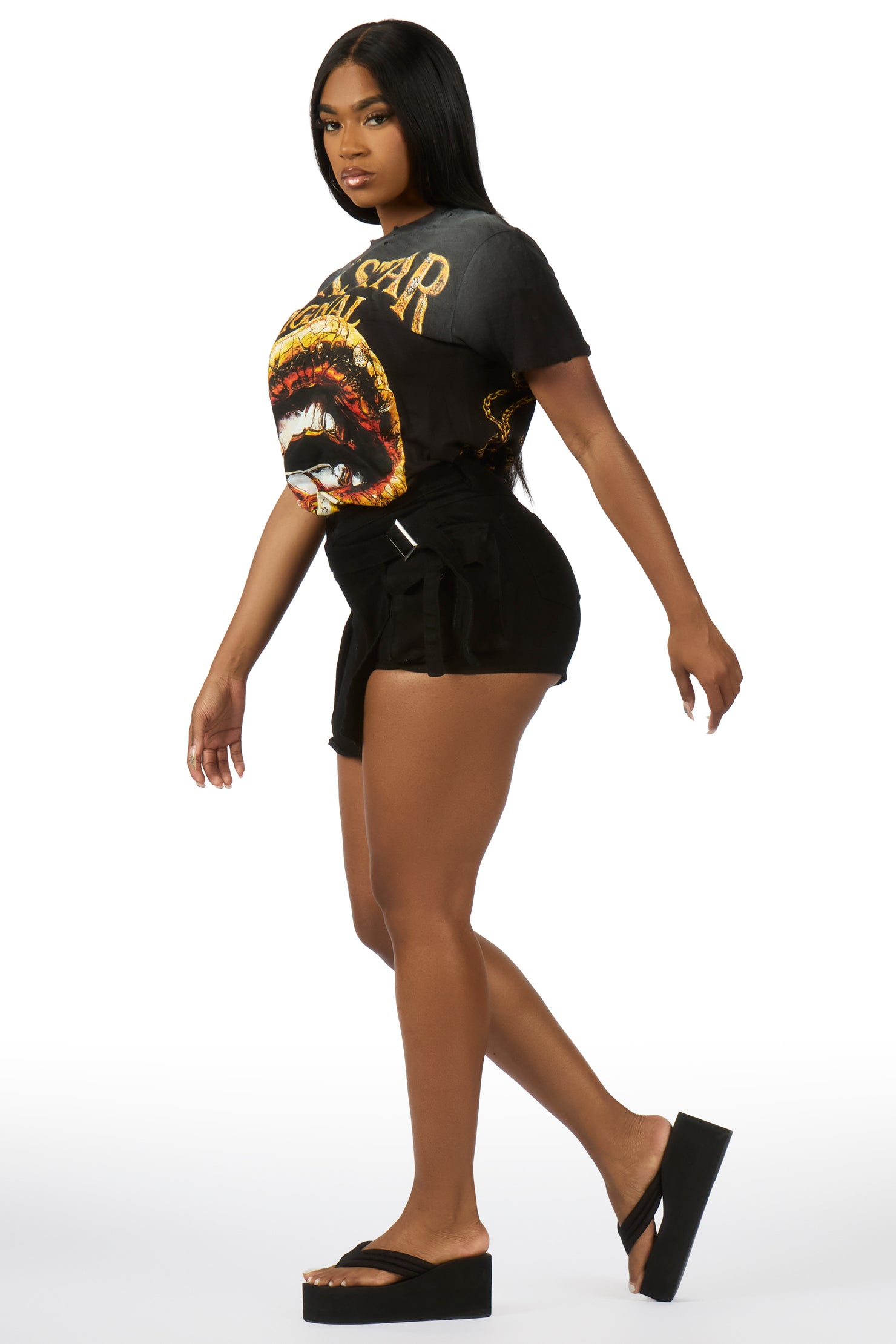 LaMarria Black Skort