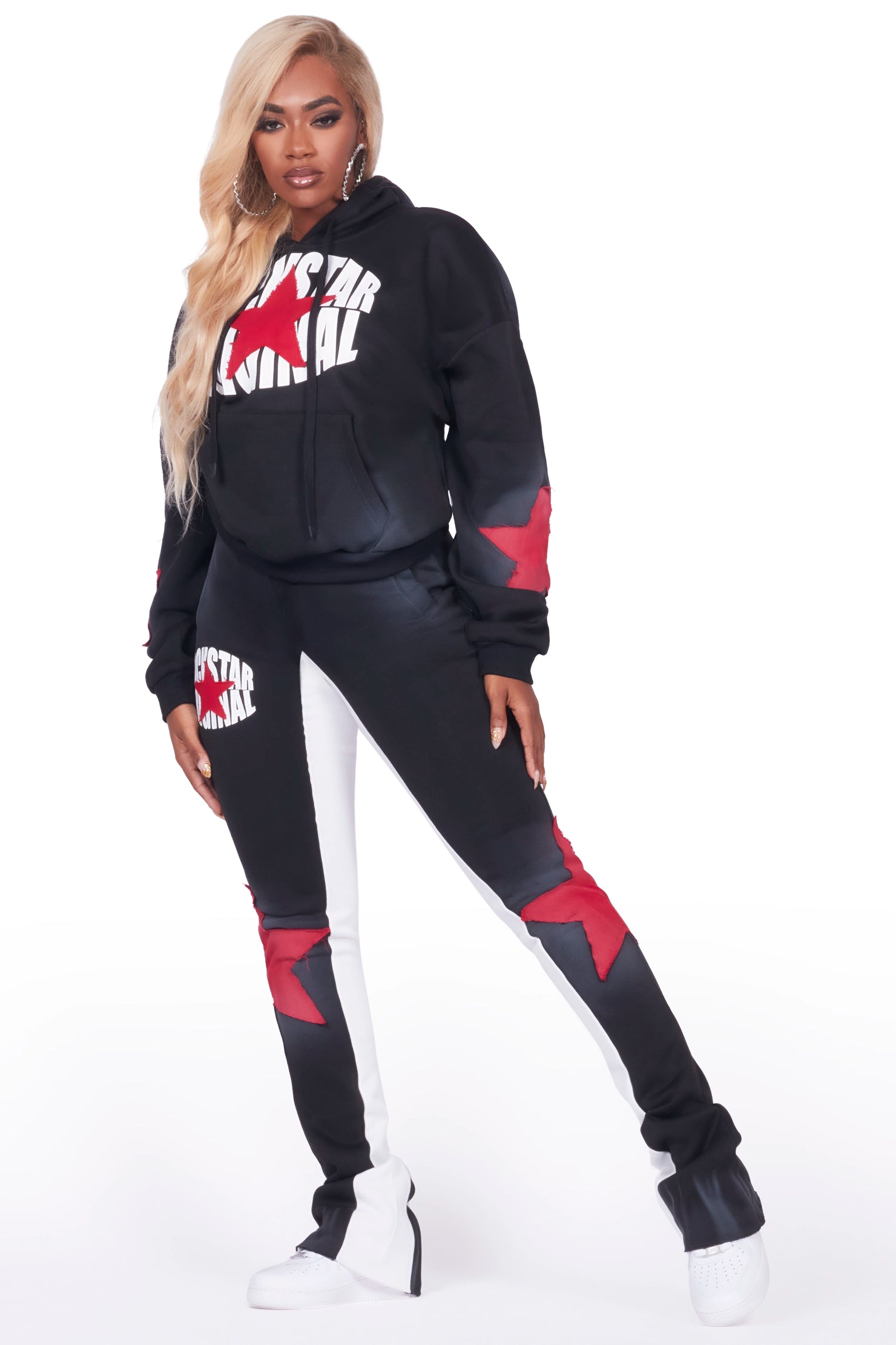 Kaliyah Black Super Stacked Trackset