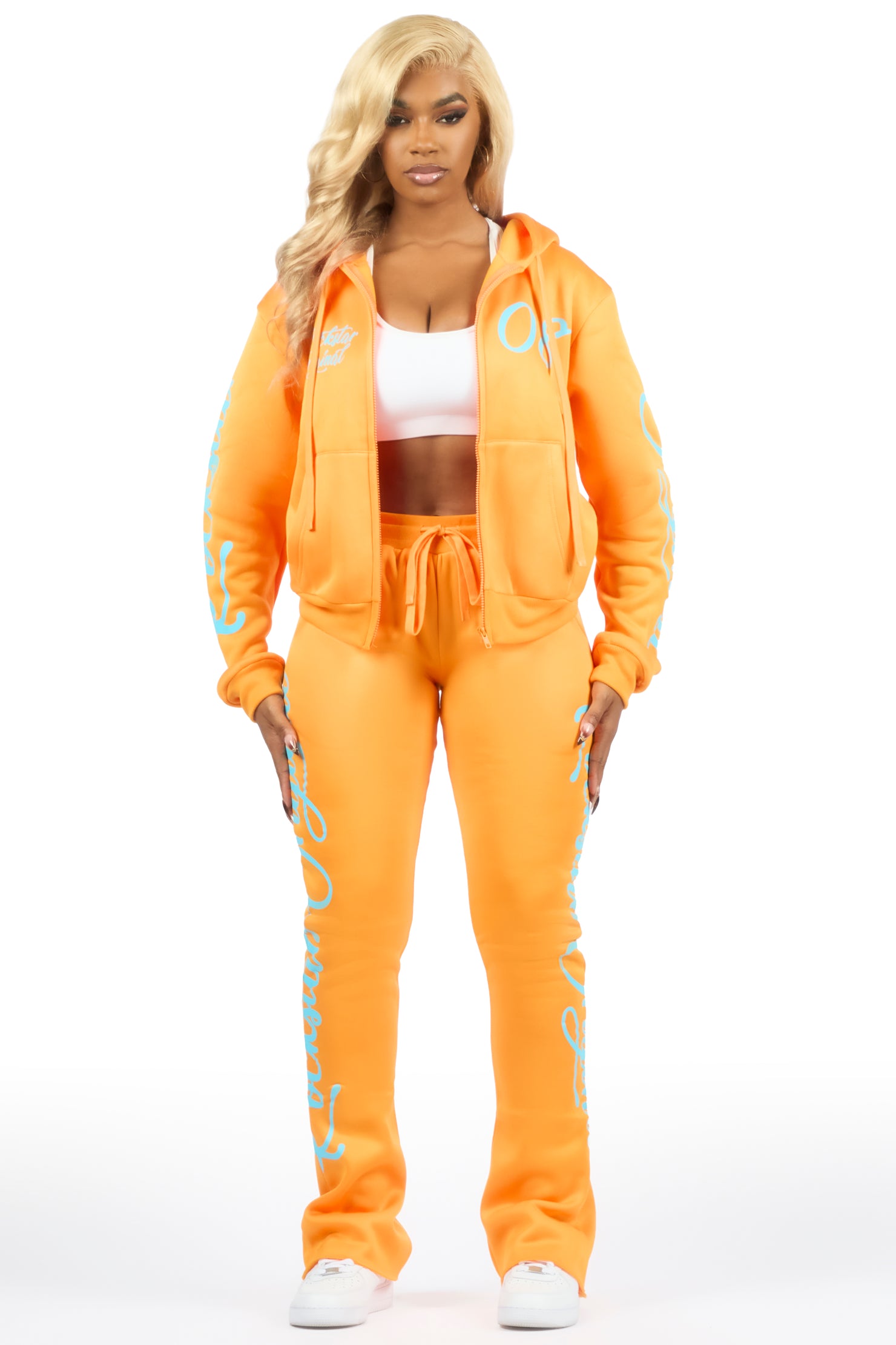Nakesha Orange Stacked Track Set