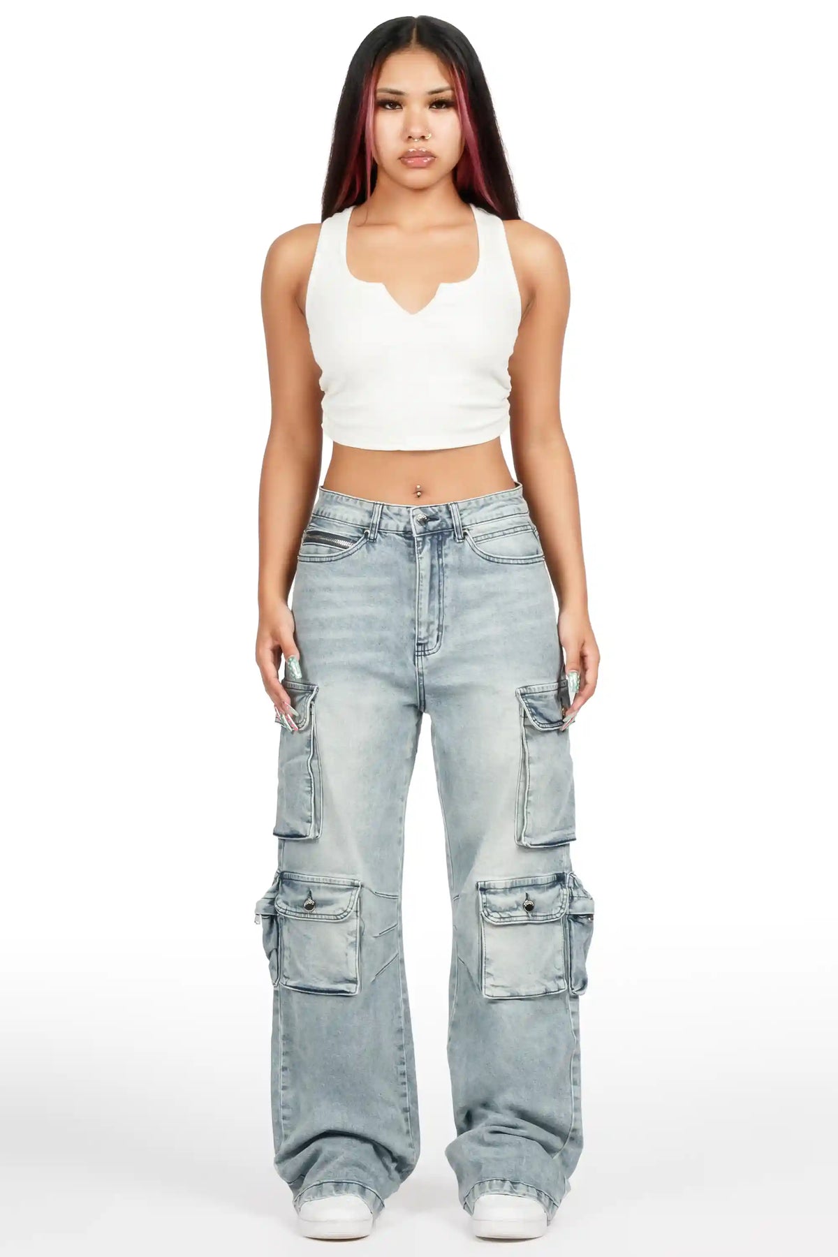 Kalaya Blue Baggy Fit Jean
