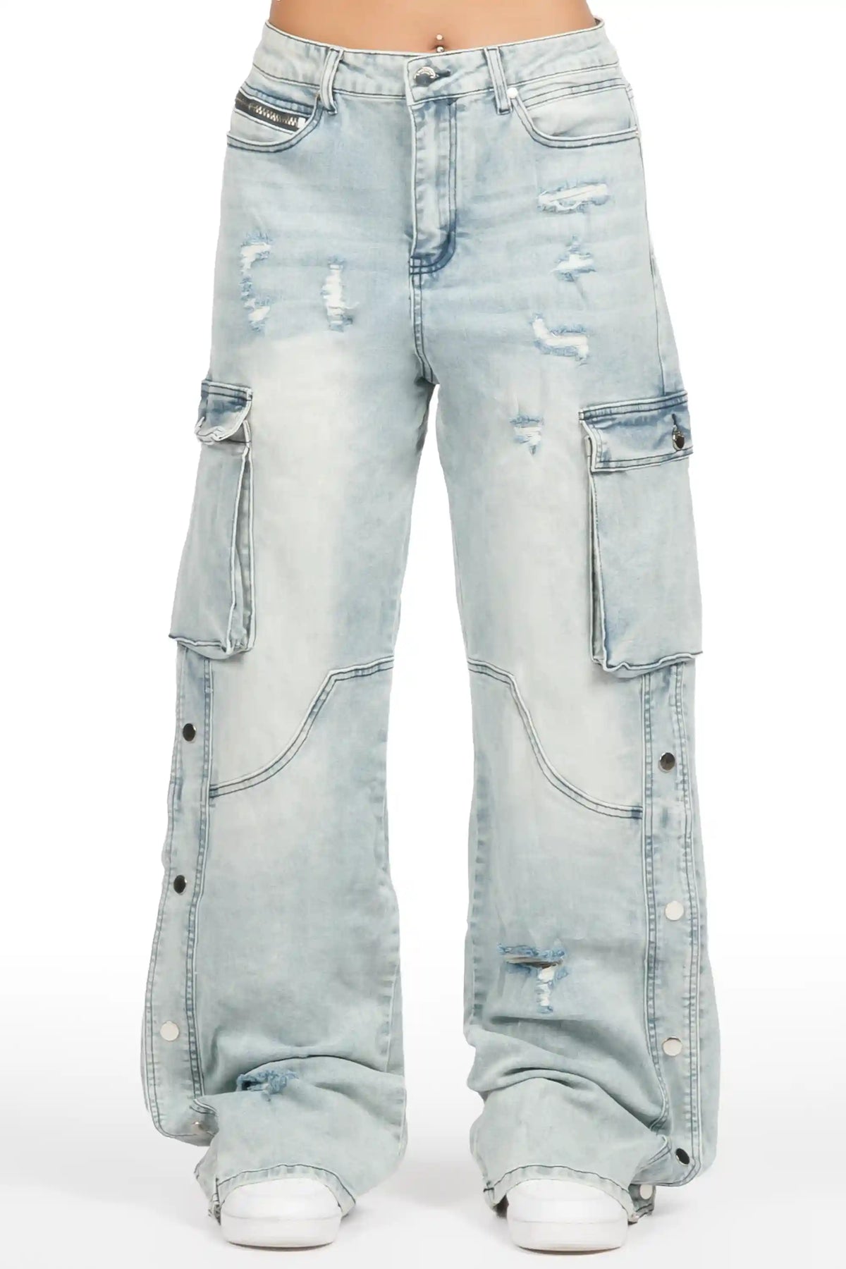 Kaia Blue Baggy Fit Jean