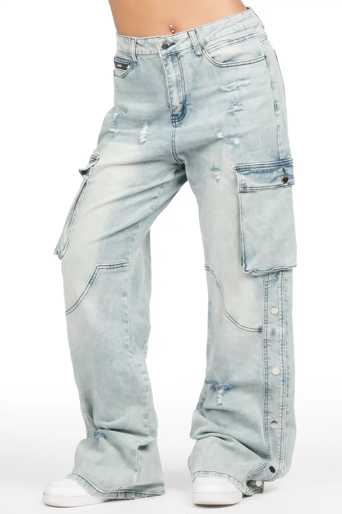 Kaia Blue Baggy Fit Jean