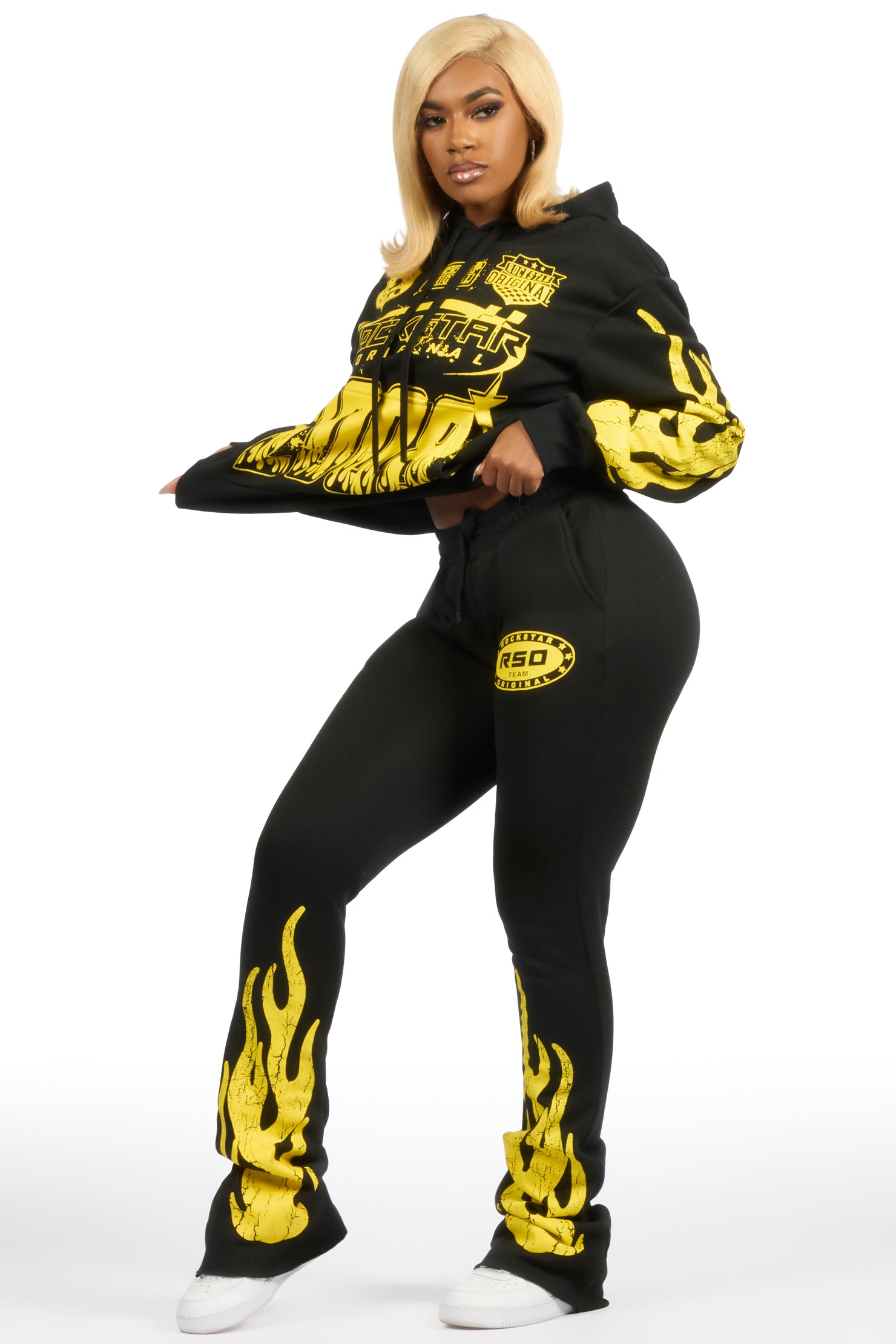 Esha 2.0 Black/Yellow Super Stacked Flare Track Set