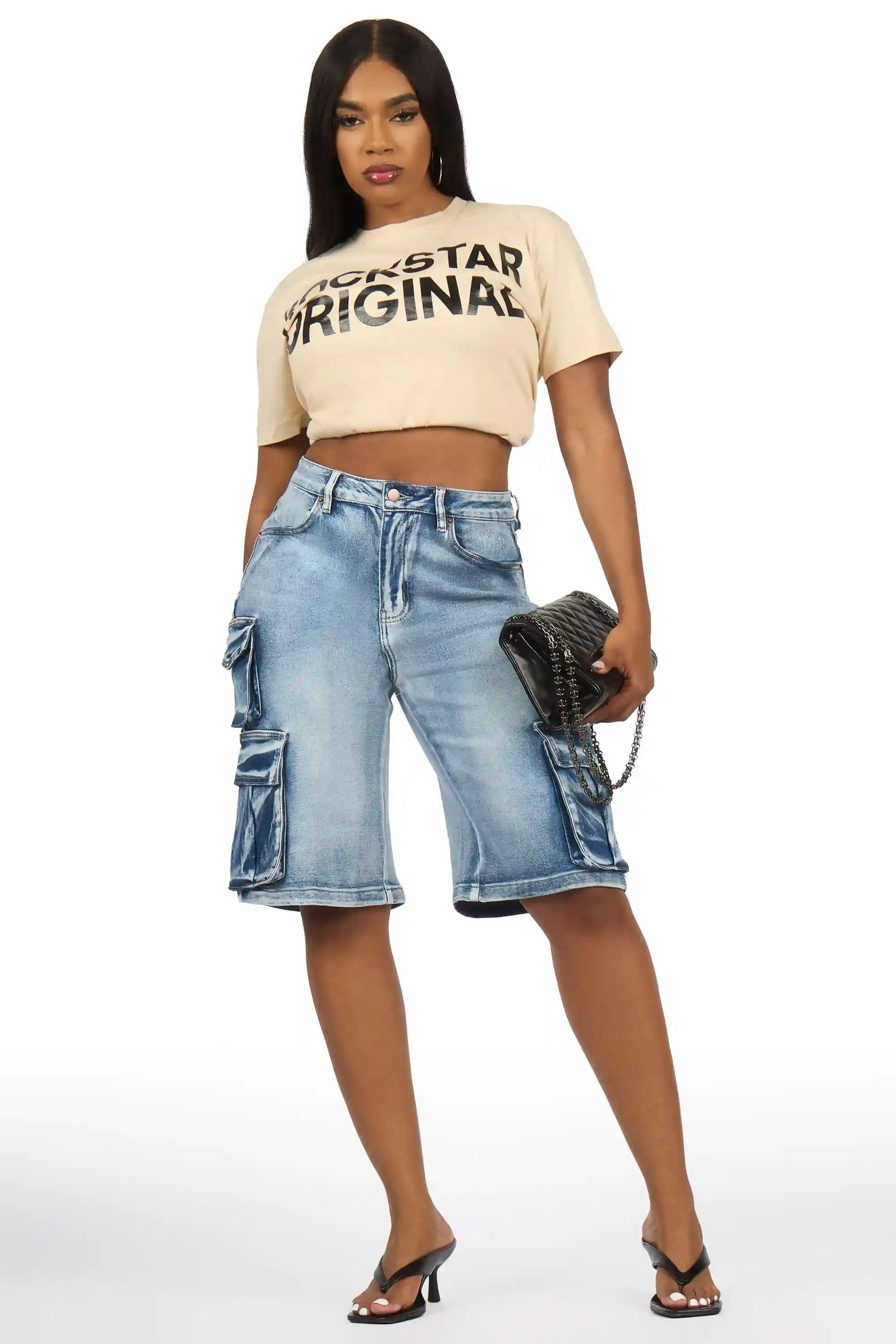 Reigna Beige Oversized Tee