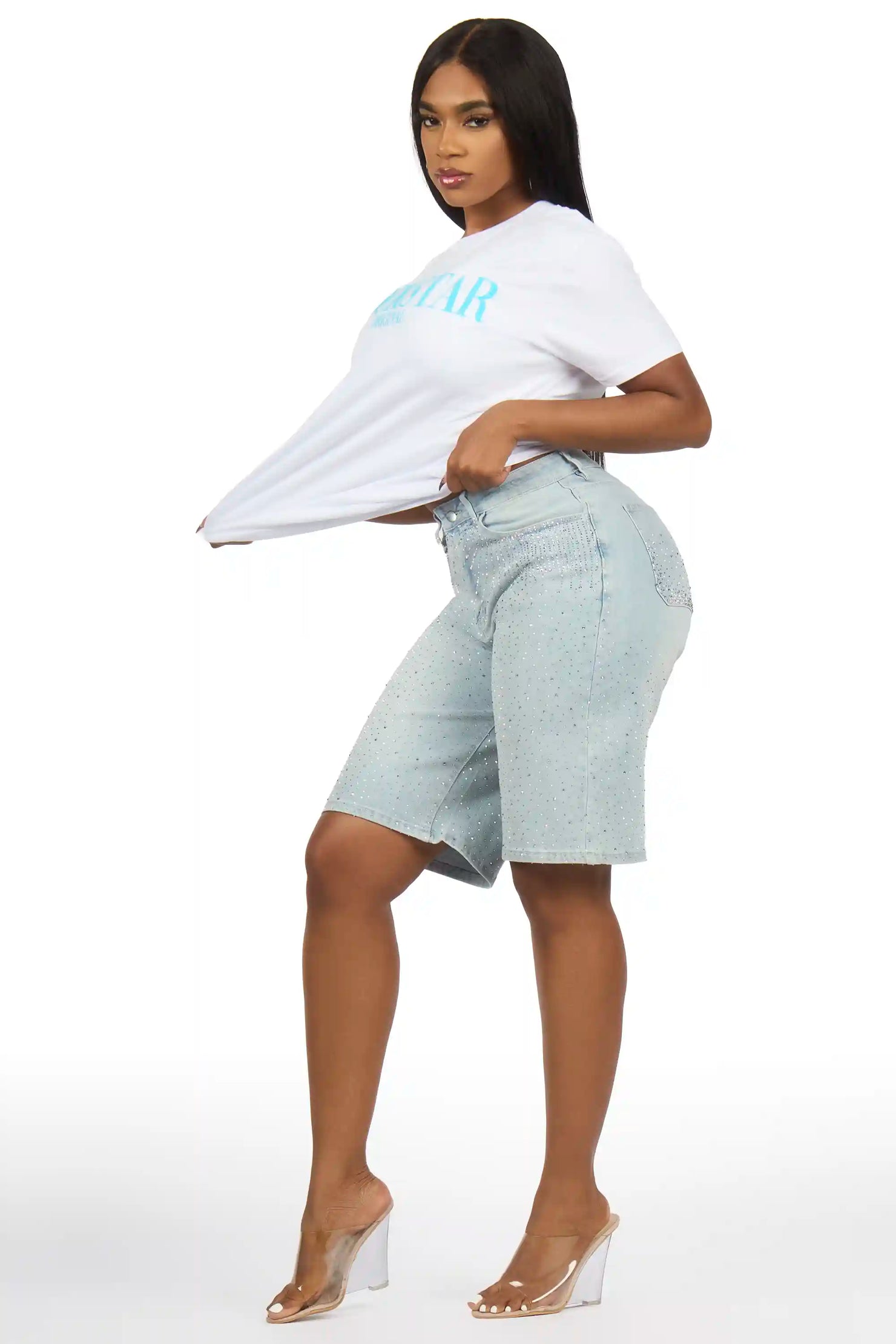 Octavia White/Blue T-Shirt