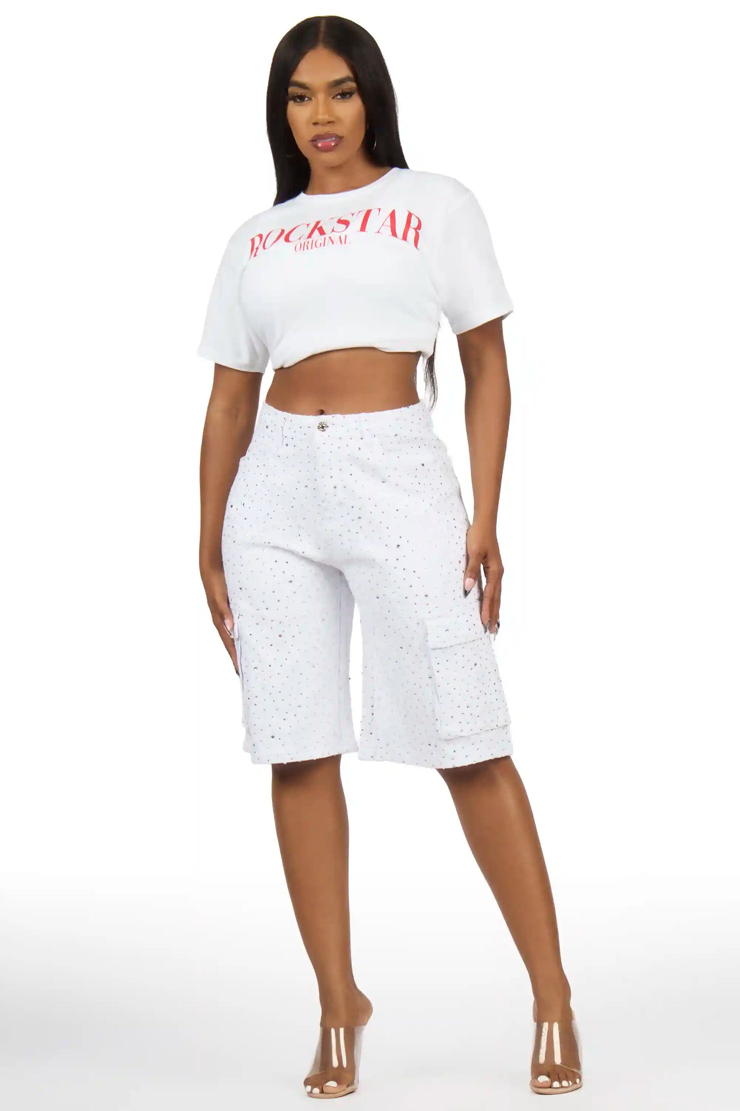 Octavia White/Red T-Shirt