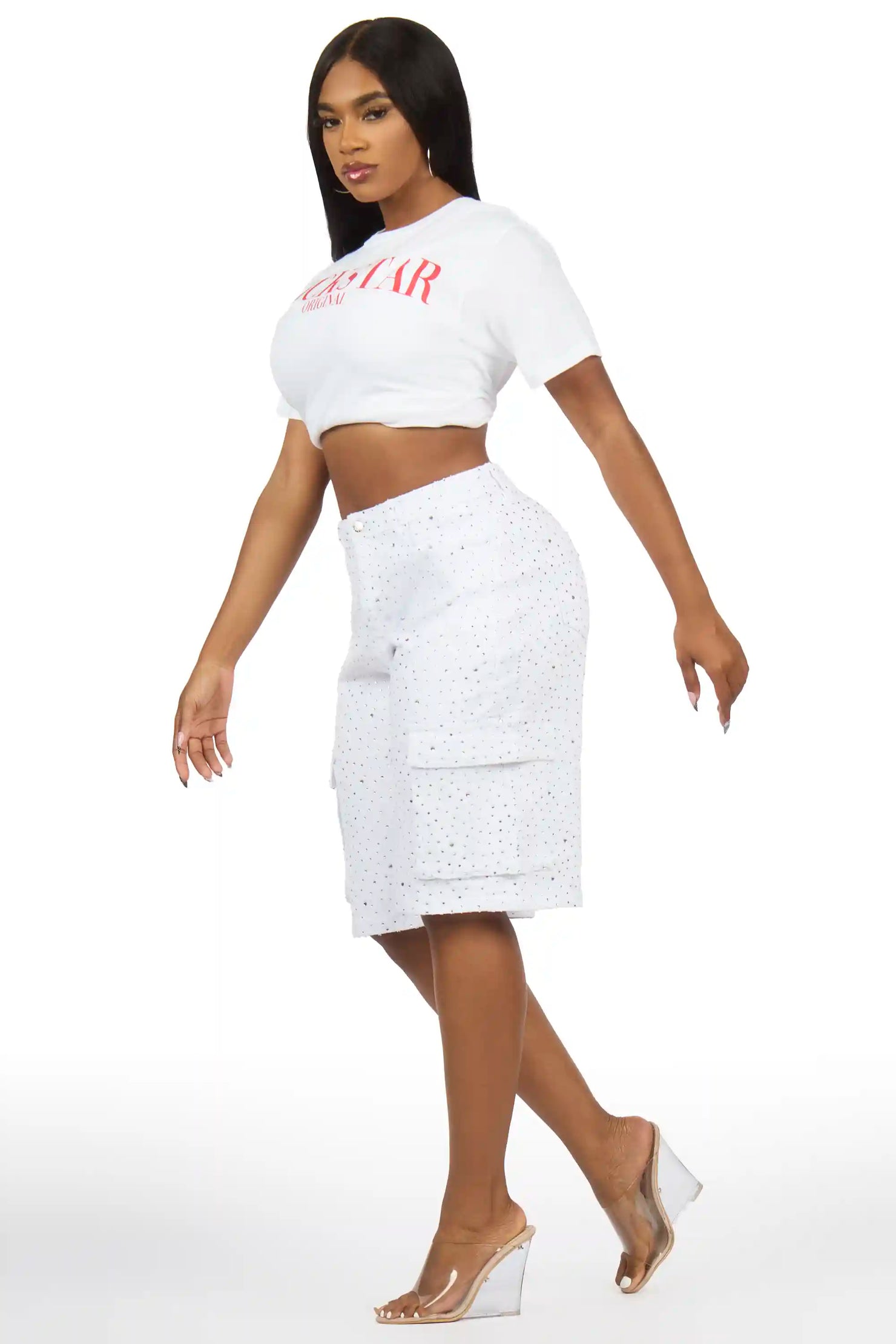 Octavia White/Red T-Shirt
