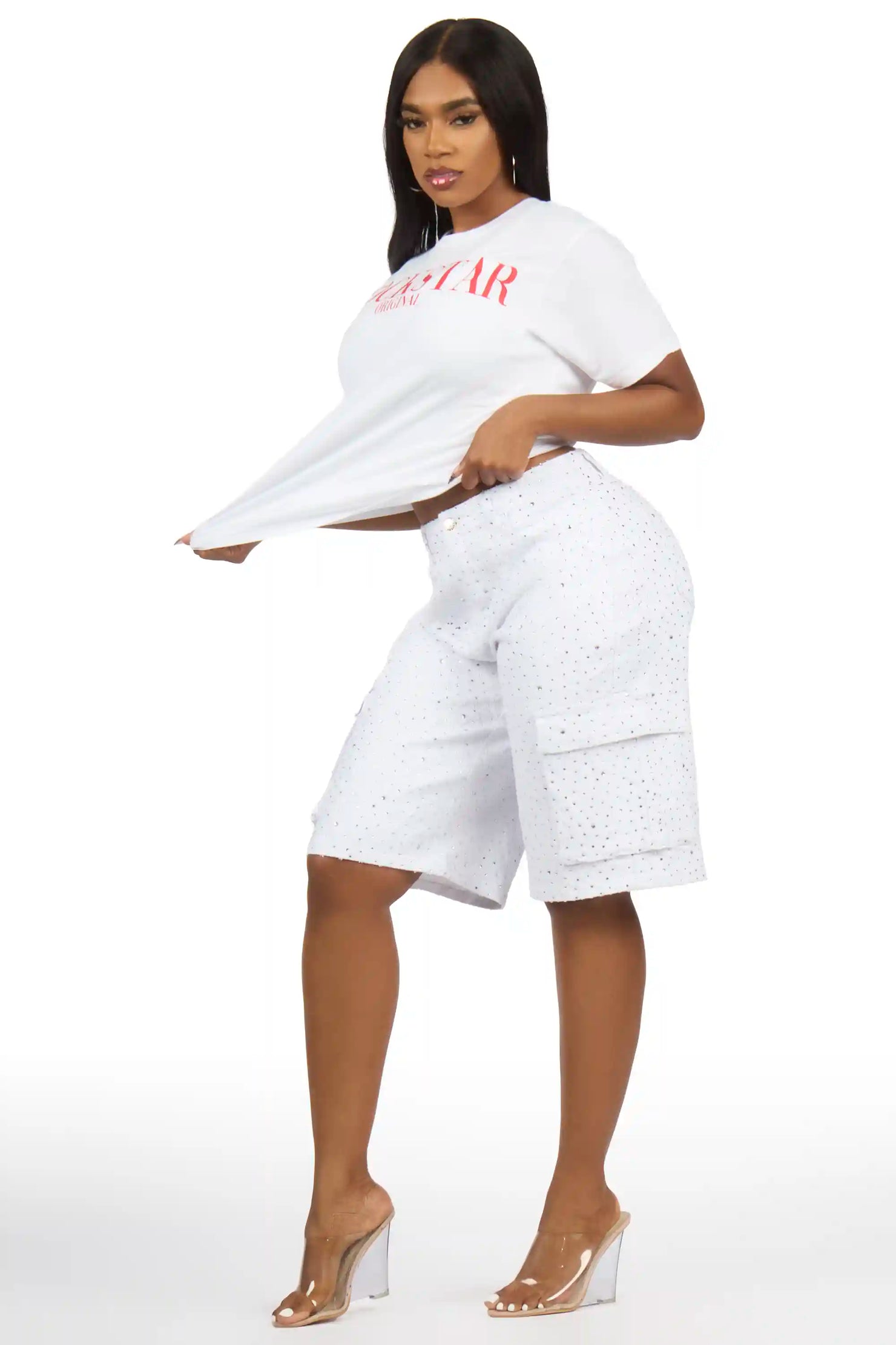 Octavia White/Red T-Shirt